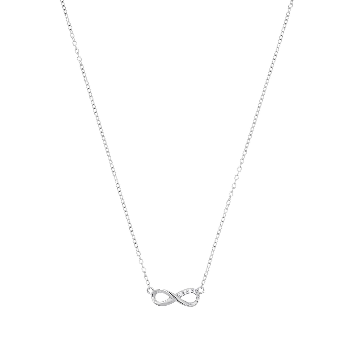 TOM TAILOR Kette mit Anhänger »Schmuck Geschenk Silber 925 Infinity Unendlichkeitsschleife« mit Zirkonia (synth.)