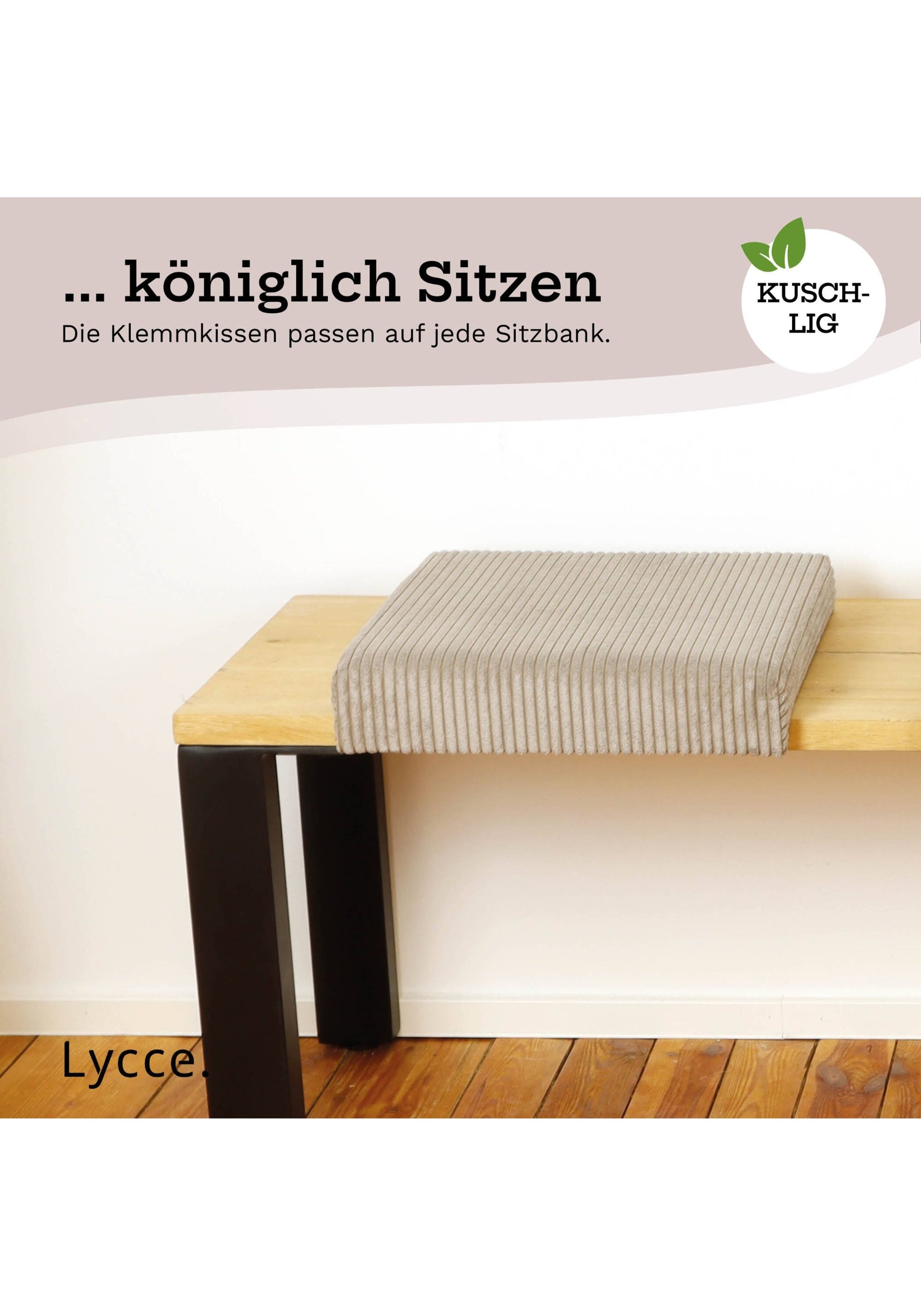 Lycce Bankauflage »Bankauflage Bankauflage Klemmkissen 1 Leiste 1er Pack« 3