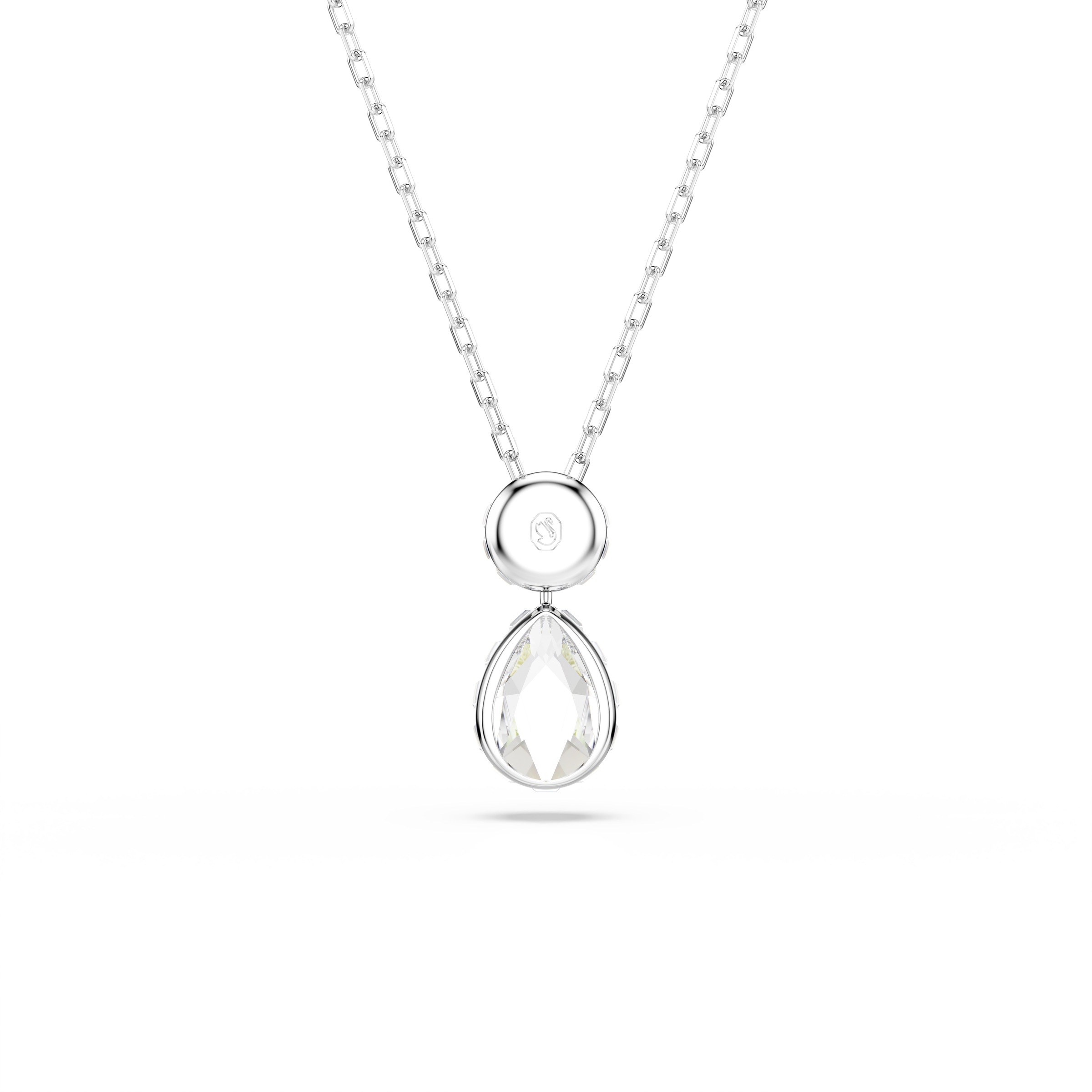 Kette mit Anhänger SWAROVSKI "Schmuck Geschenk Chroma Halskette", metallfarben, kristallweiß, lila, blau, Halsketten, Damen, Metall, mit Swarovski Kristall 3