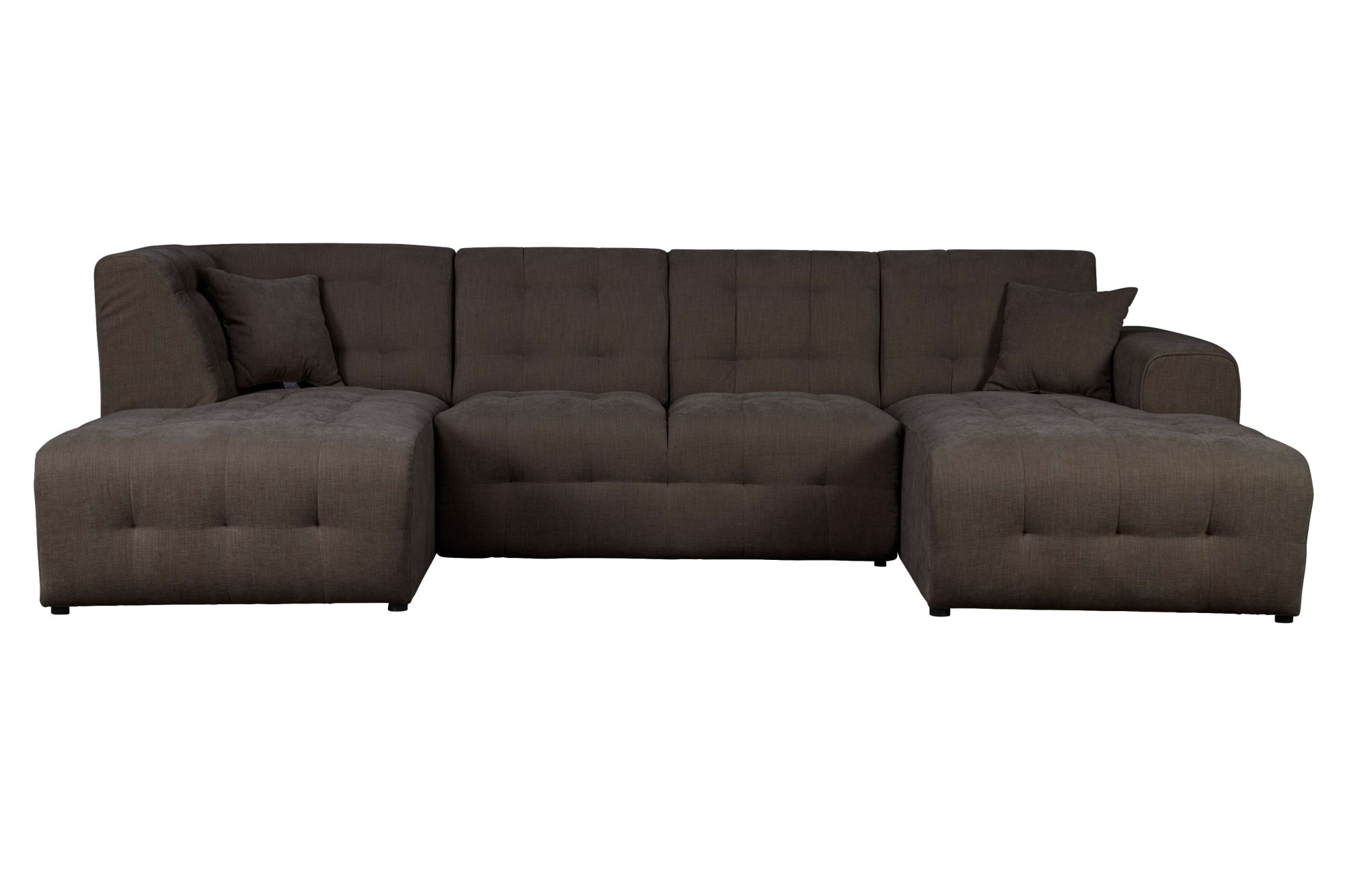 Home affaire Wohnlandschaft »Nosia U-Form«, incl. 2 Zierkissen, mit feiner Steppung