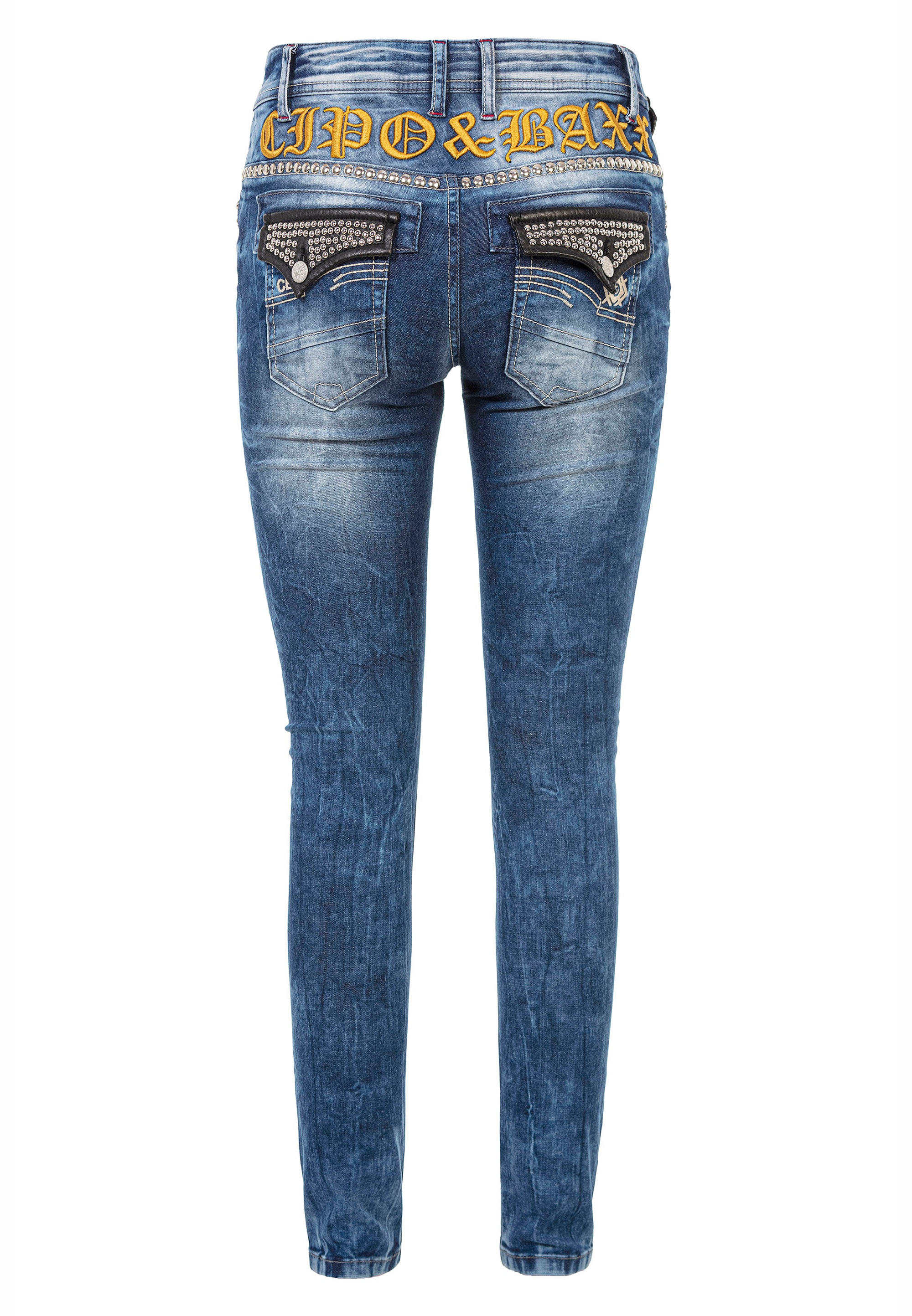 Cipo & Baxx Slim-fit-Jeans, mit coolen Nieten
