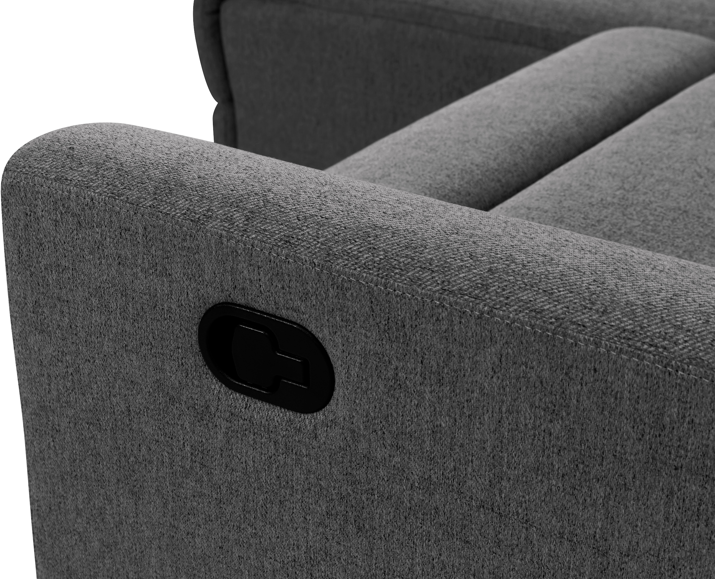 INOSIGN Ecksofa »JENNA, L-Form, 209cm, manuelle u. elektrische Funktion, mit USB A/C,«, Liegefunktion 105°-150°, Federkern, Struktur fein