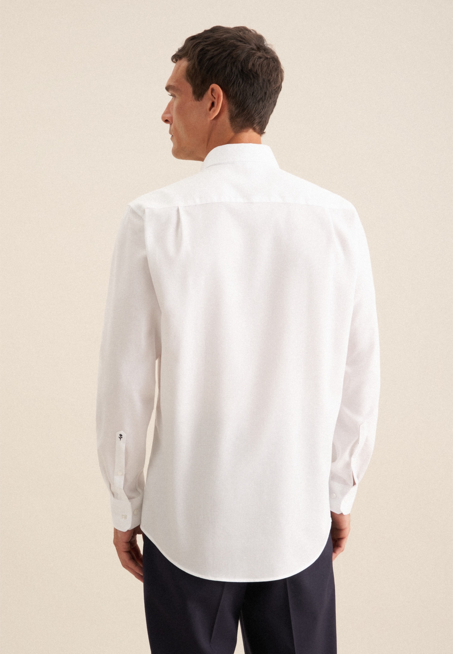 seidensticker Businesshemd »Schwarze Rose«, Regular Button-Down-Kragen Struktur
