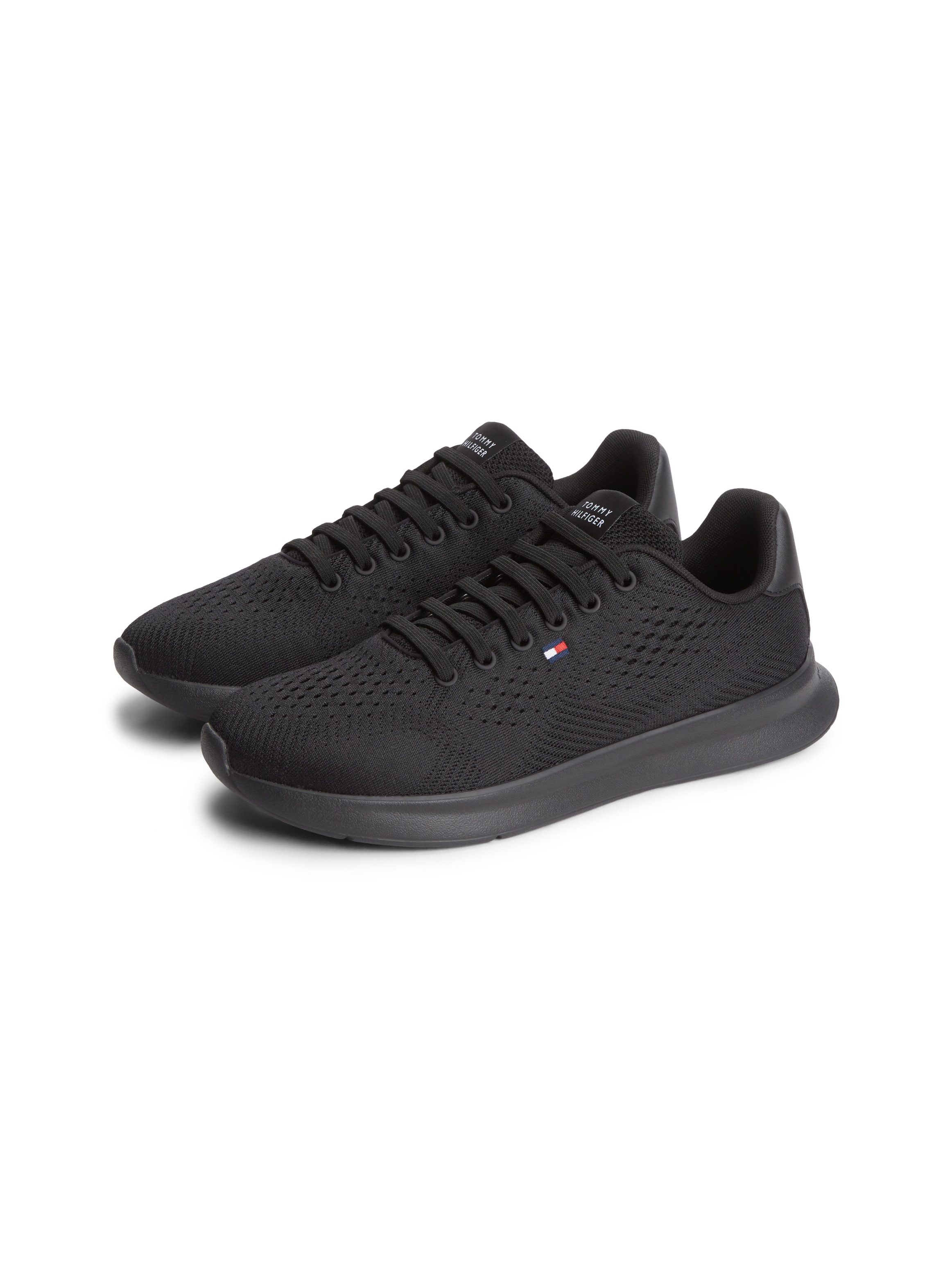 Tommy Hilfiger "LIGHTWEIGHT RUNNER KNIT" Freizeitschuh, Halbschuh, Schnürschuh mit seitlicher Logo-Flagg