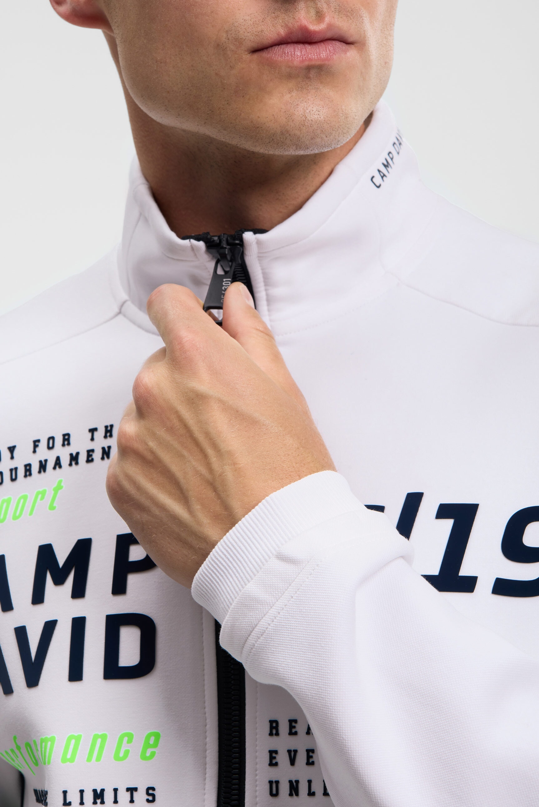 CAMP DAVID Sweatjacke mit Reißverschlusstaschen