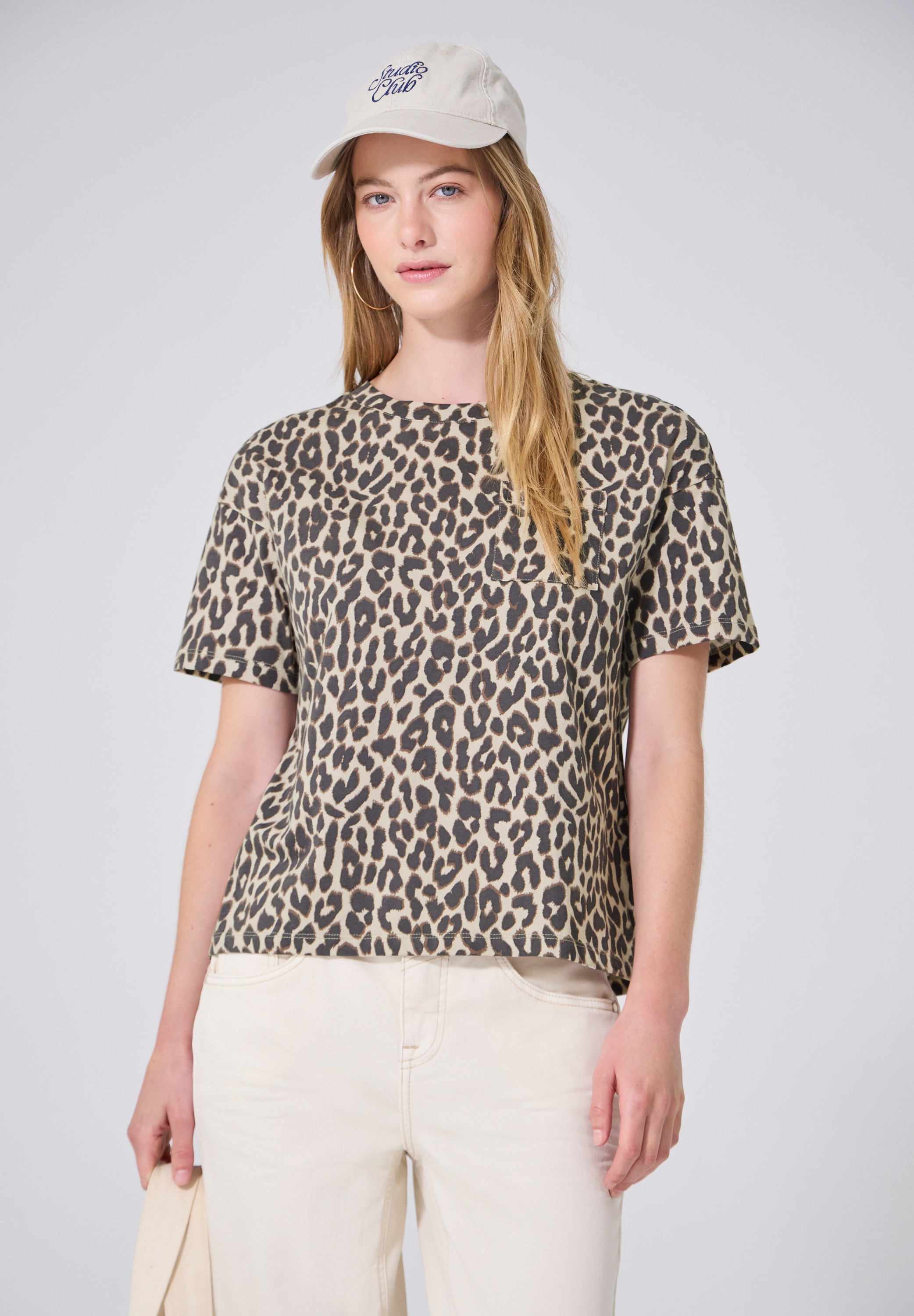 STREET ONE STUDIO T-Shirt mit Rundhalsausschnitt
