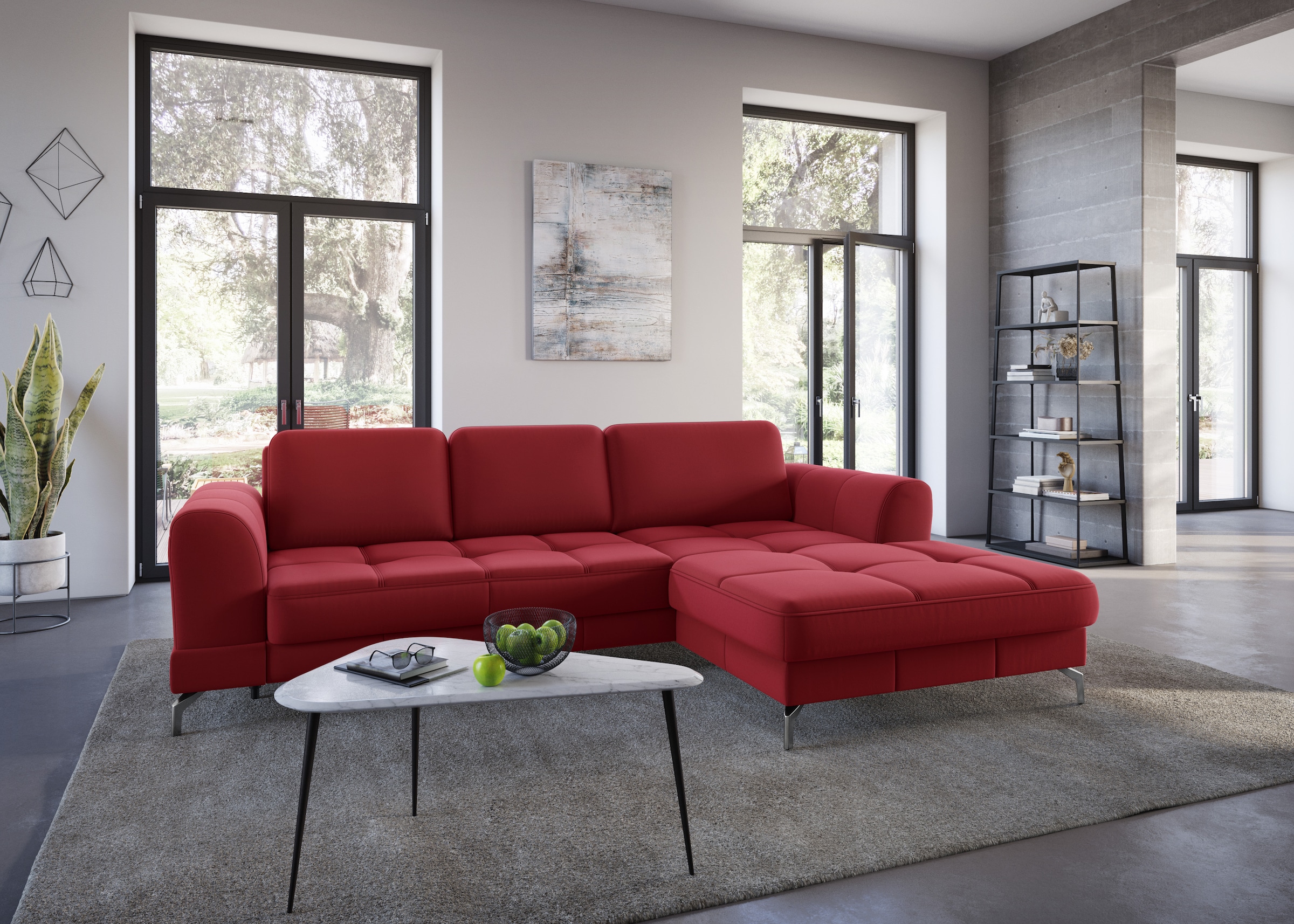 sit&more Ecksofa "Bendigo L-Form" inklusive Sitztiefenverstellung, Bodenfre günstig online kaufen