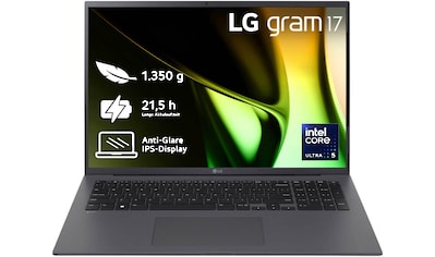 Business-Notebook »Gram 17" Ultralight Laptop, IPS-Display, 8 GB RAM, Windows 11...