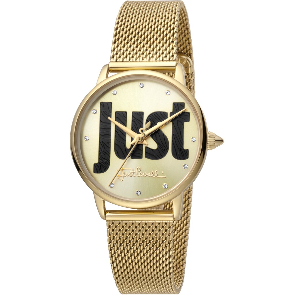 Damenmode Uhren Just Cavalli Time Quarzuhr »Just Moda, JC1L116M0065« goldfarben