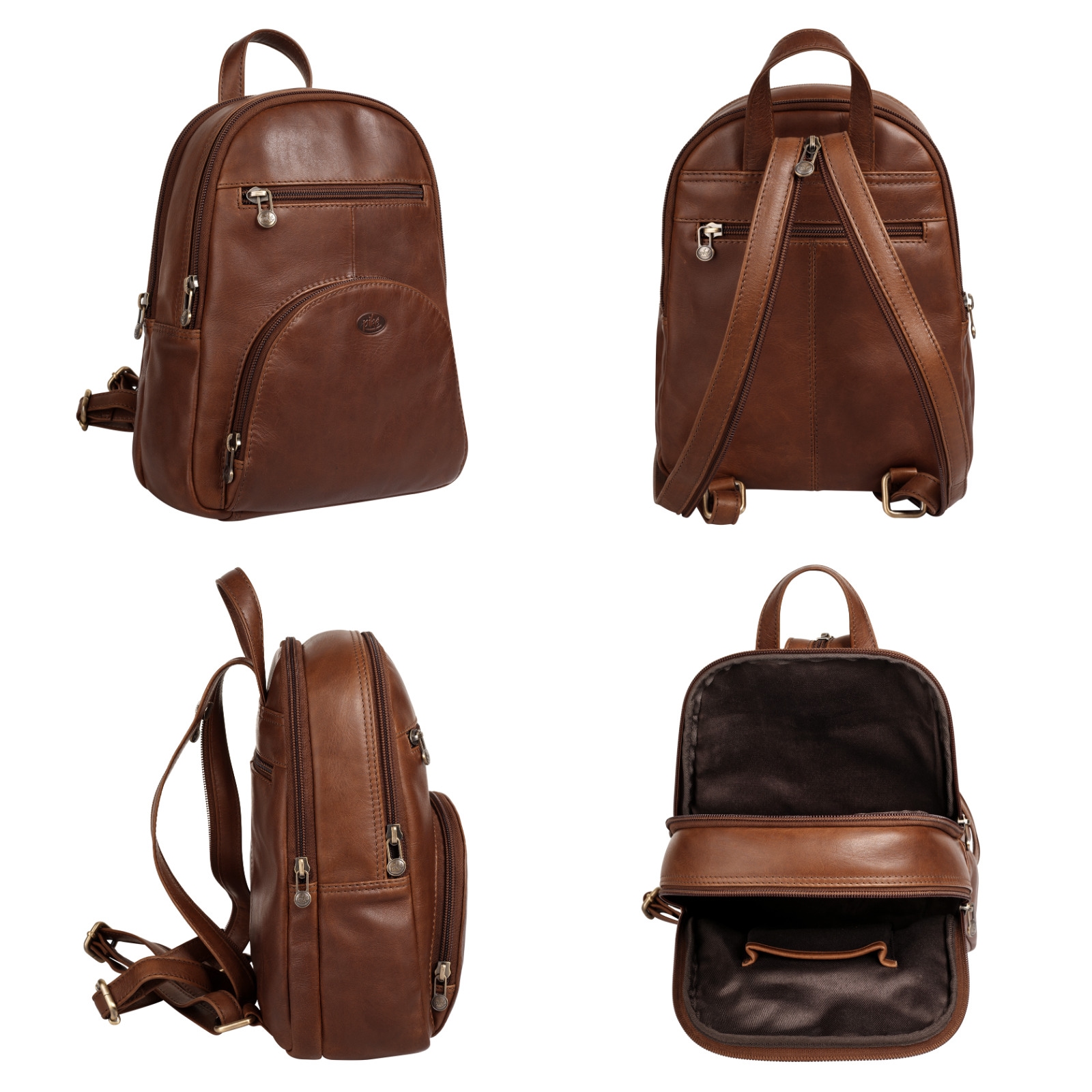 Piké Cityrucksack, echt Leder