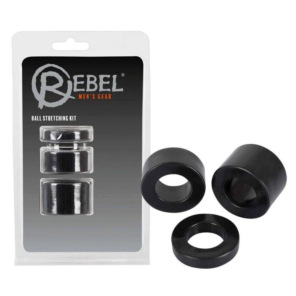 REBEL Hodenring »Ball Stretching Kit«, (3 tlg., in verschiedenen Breiten)