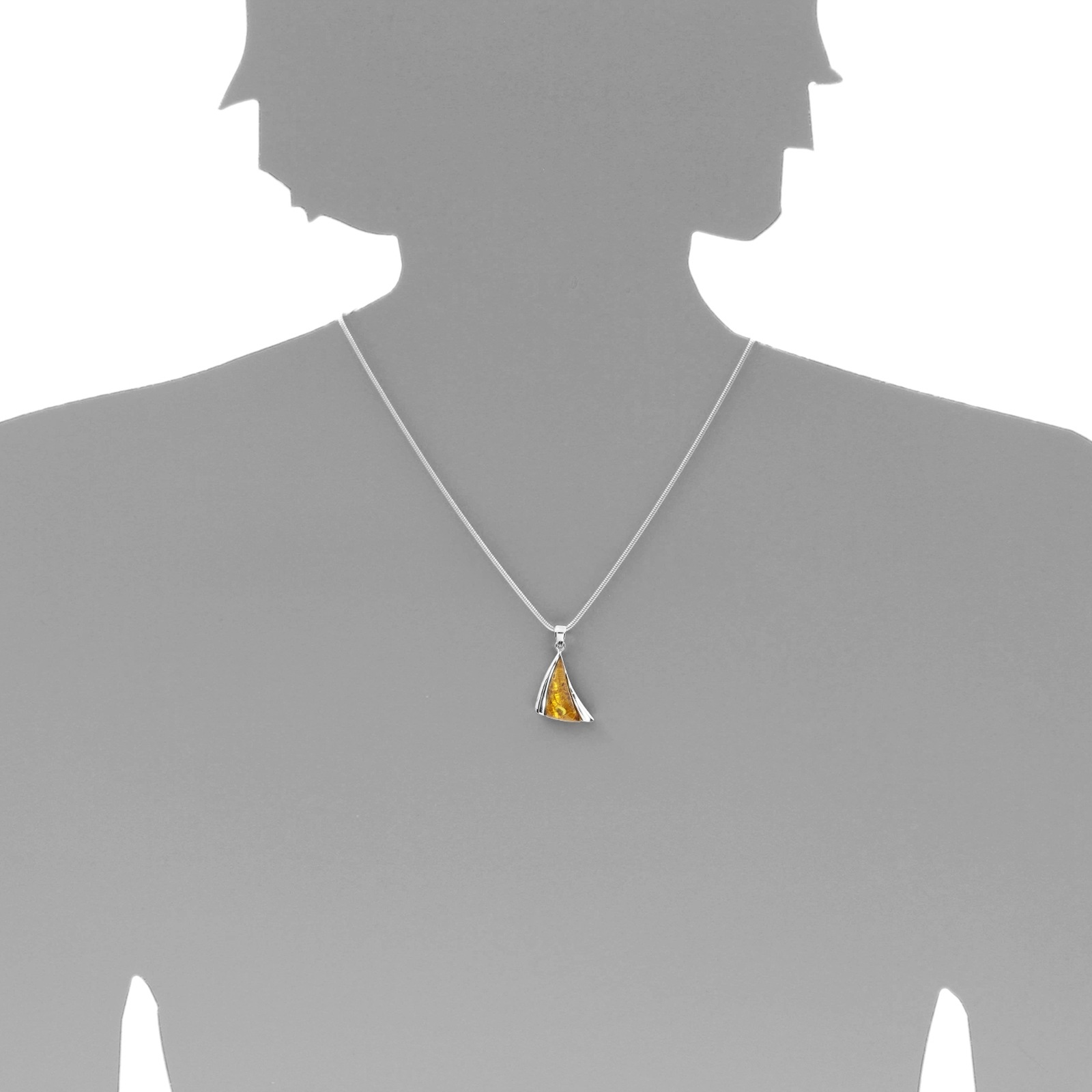 OSTSEE-SCHMUCK Kettenanhänger »- Imke 30 - Silber 925/000 - Bernstein«