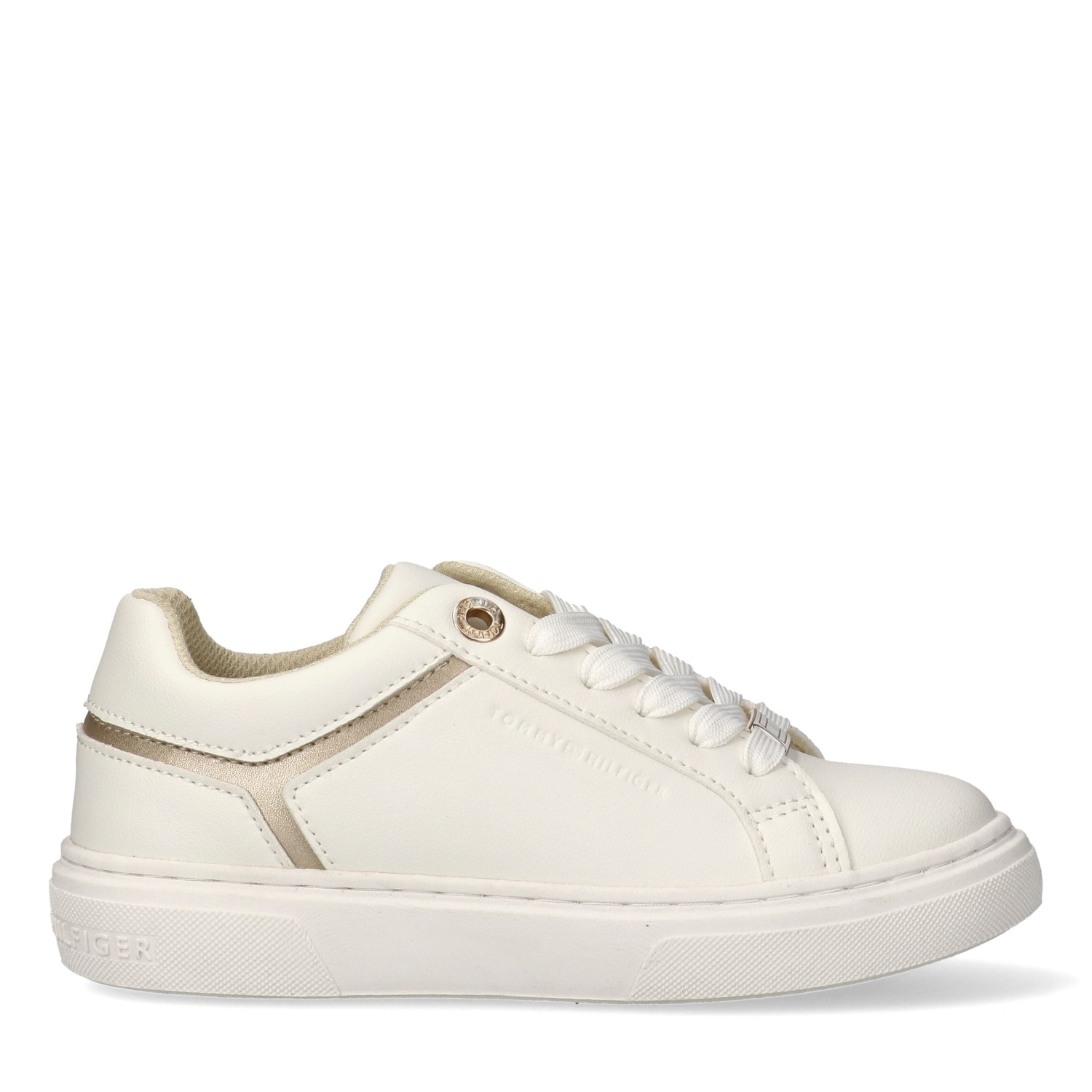 Tommy Hilfiger Sneaker Freizeitschuh, Schnürschuh mit Besatz in Metallicoptik