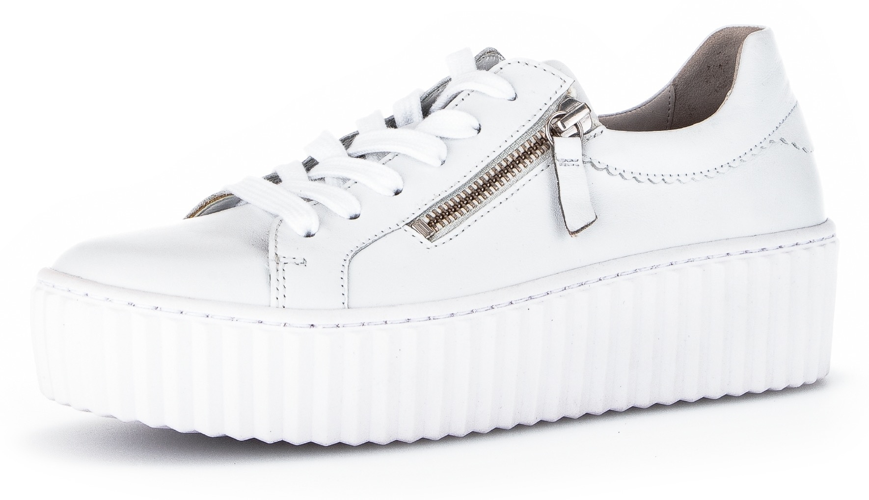 Gabor Plateausneaker, Freizeitschuh, Halbschuh, Schnürschuh mit Ziernähten günstig online kaufen