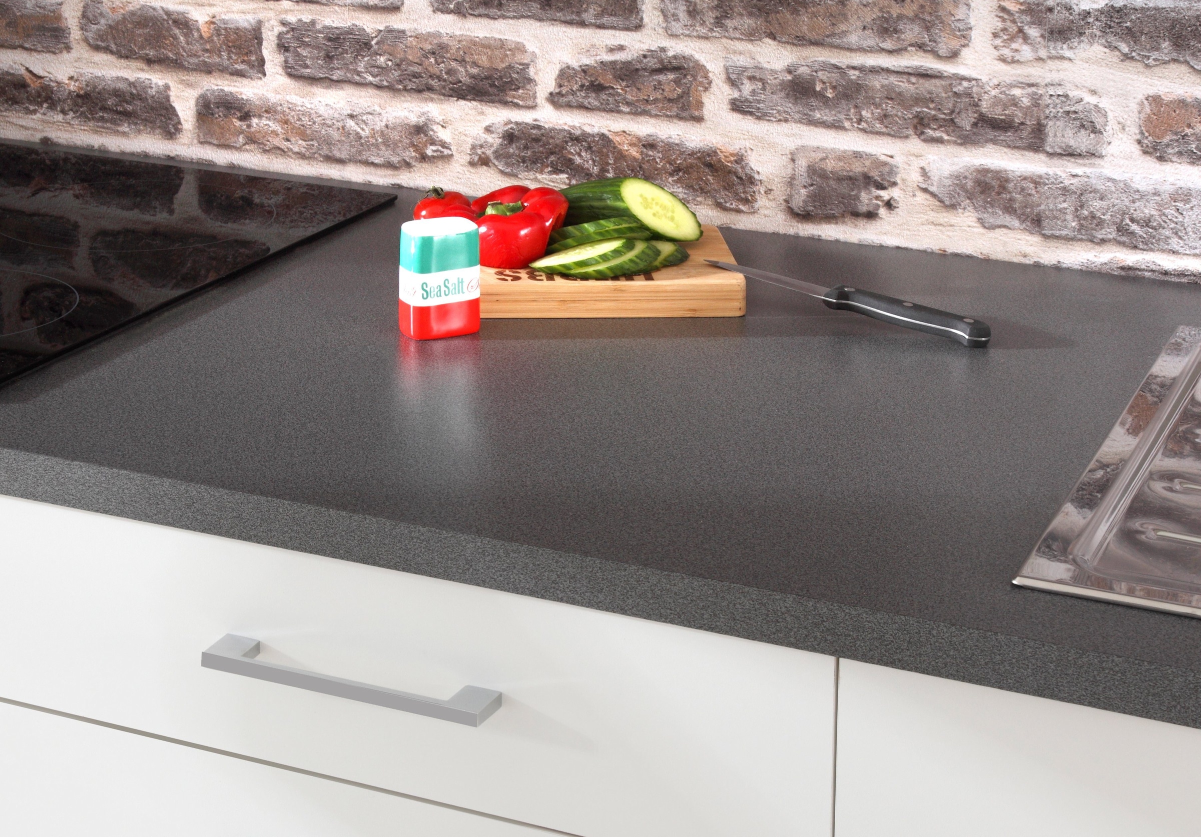 KOCHSTATION Küchenzeile »KS-Paris«, mit E-Geräten, Breite 210 cm