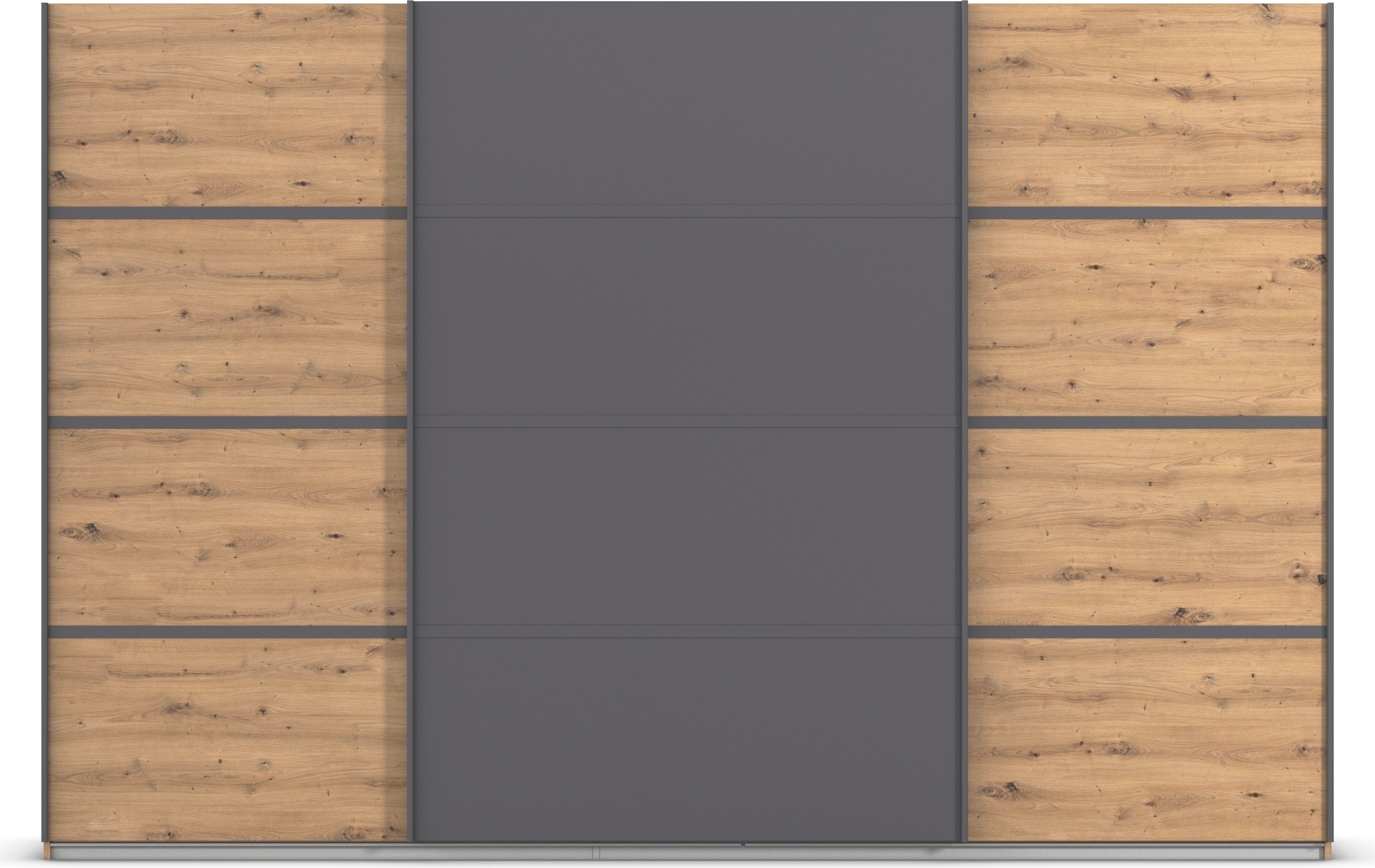 rauch Kleiderschrank »Schwebetürenschrank OTTO´s Choice Garderobe Schrank TOP ANGEBOT Avola«, (in 3 verschiedenen Ausstattungen BASIC/CLASSIC/PREMIUM), mit eleganten Zierleisten in Chrom, Schwarz oder Weiß MADE IN GERMANY