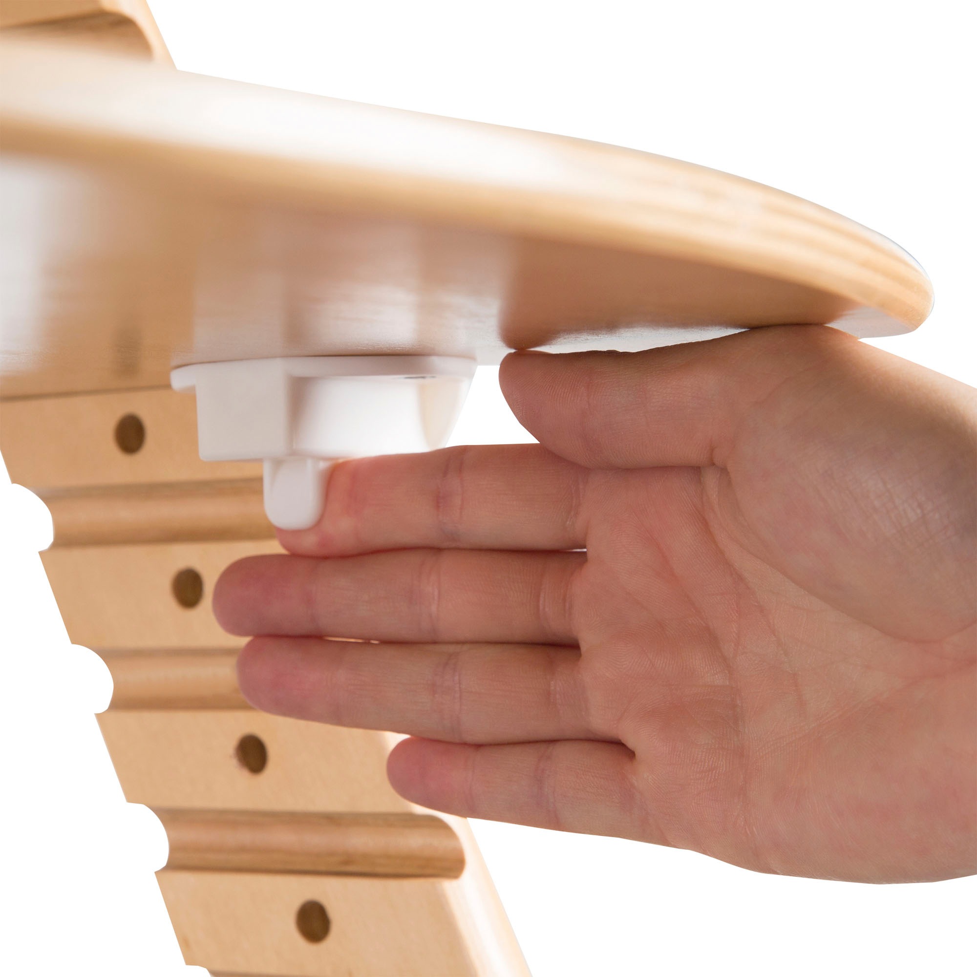 roba® Hochstuhl »Treppenhochstuhl Sit Up Click, natur« () aus Holz