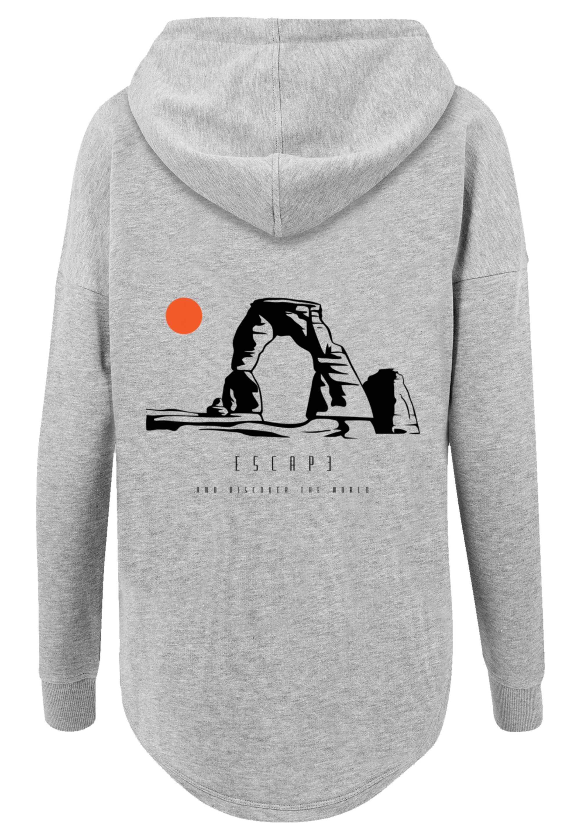 F4NT4STIC Kapuzenpullover »Oversize Escape Discover the World Savannah« Discover the World