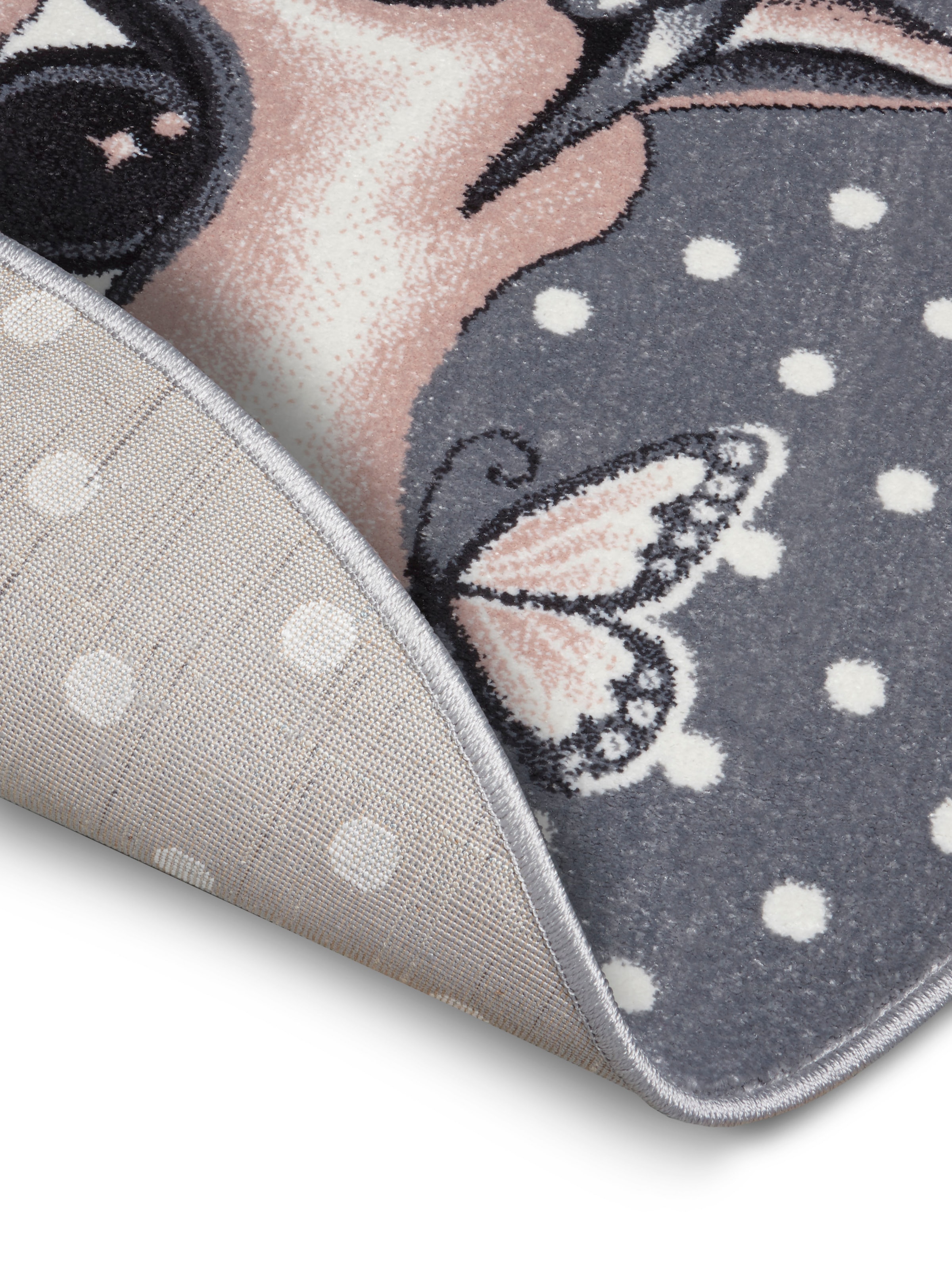 HANSE Home Teppich »Cute Unicorm«, rund, 9 mm Höhe, Farbenfrohes Design, Spielunterlage, Tiere
