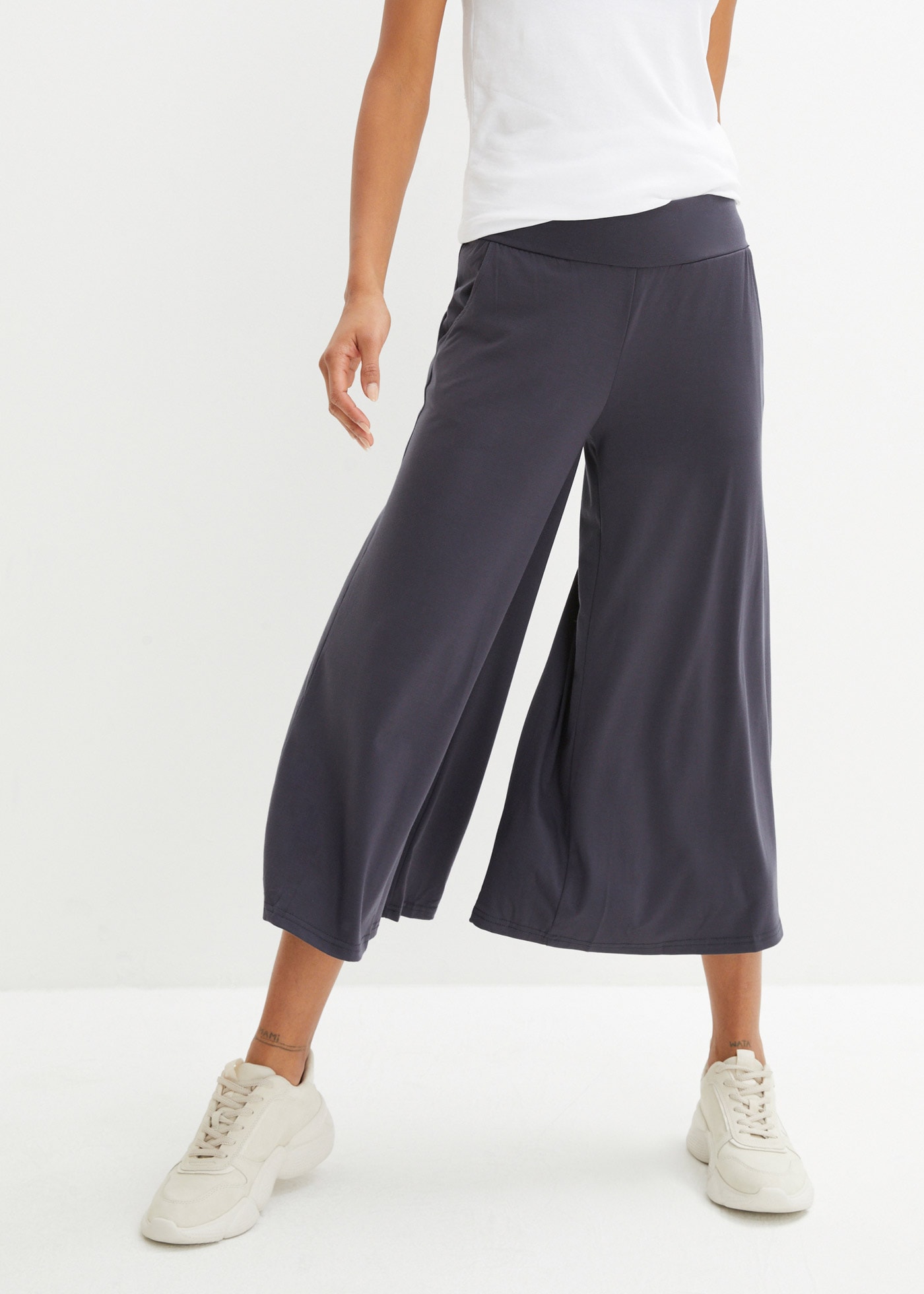 bonprix Culotte mit breitem Komfortbund, lockere Passform, extraweite Beine günstig online kaufen