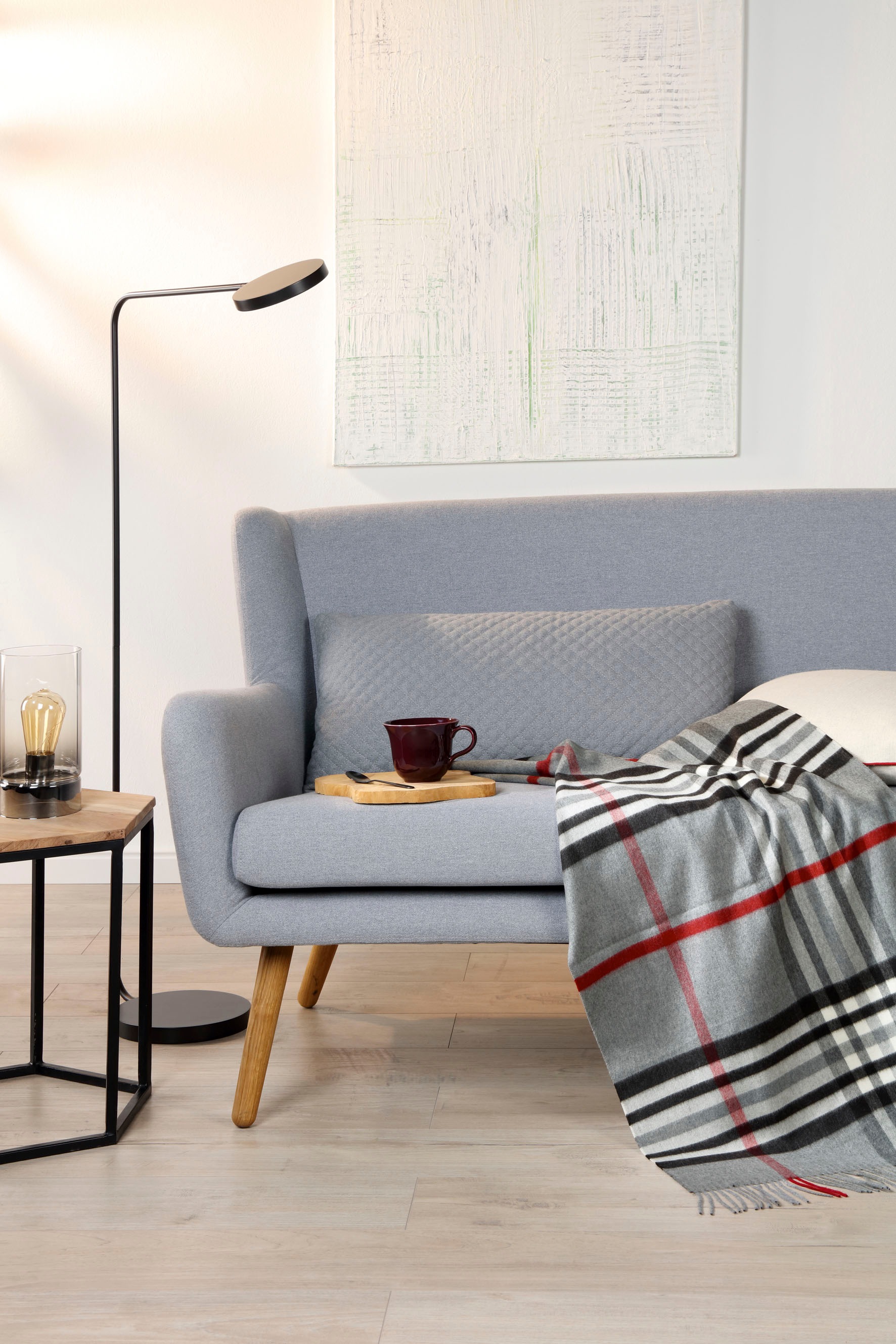 Biederlack Plaid »Classy«, klassisches Karo-Design, Kuscheldecke