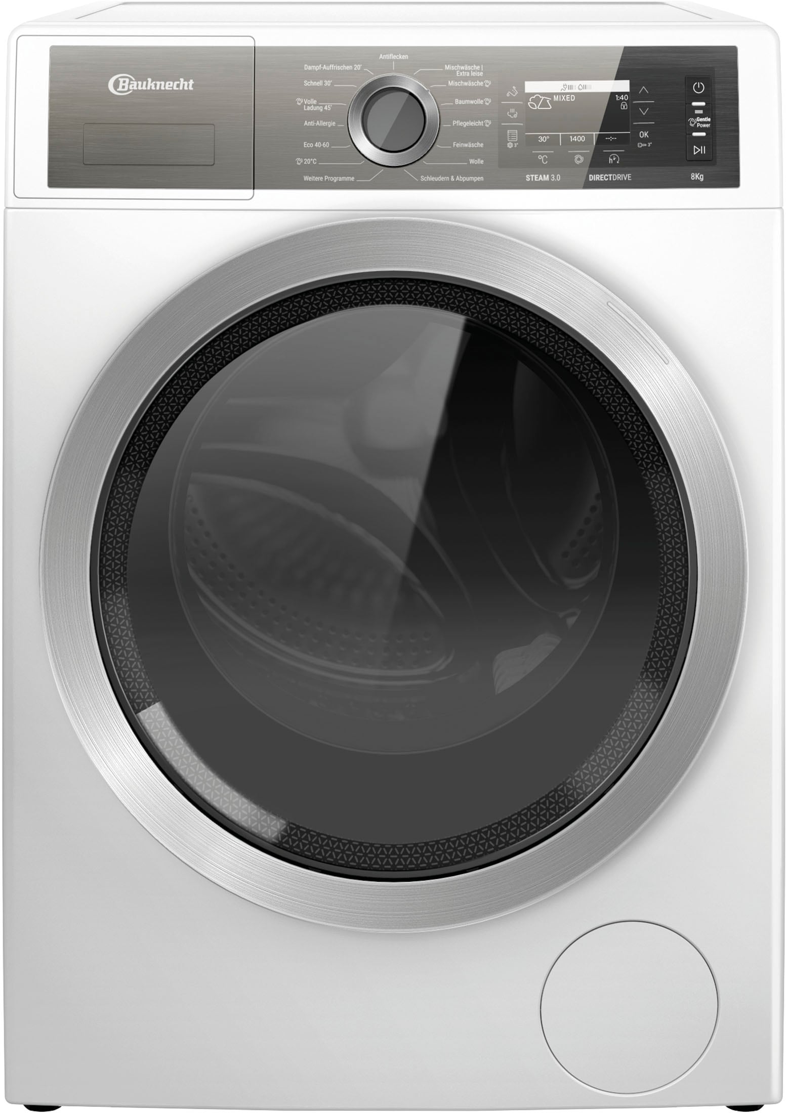 BAUKNECHT Waschmaschine »B7X 89E SILENCE DE«, 8 kg, 1400 U/min