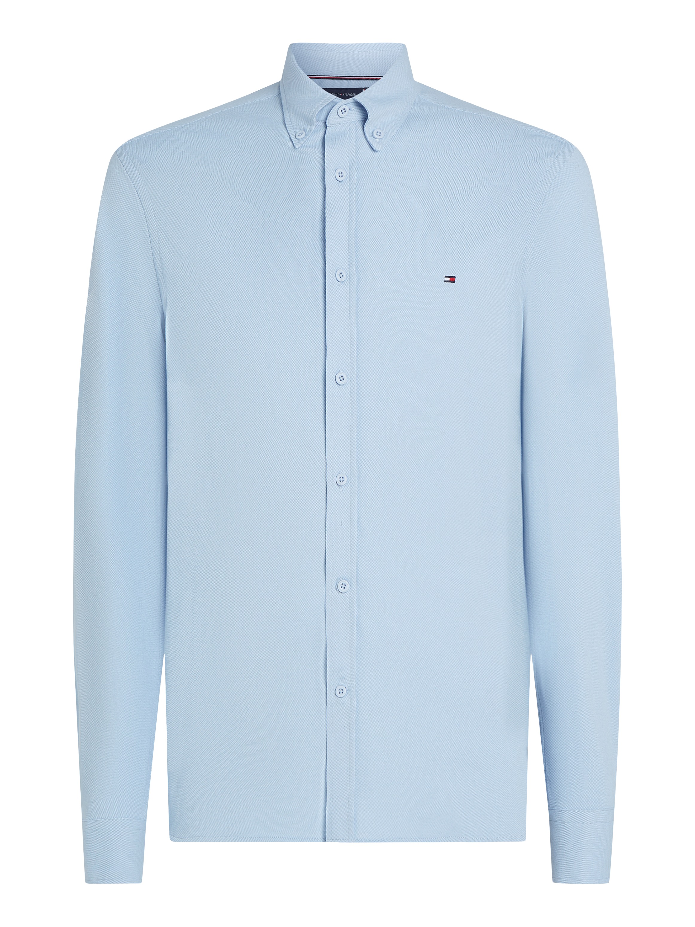 Tommy Hilfiger Businesshemd »PERFORMANCE OXF PIQUE SF SHIRT«, mit Logostickerei