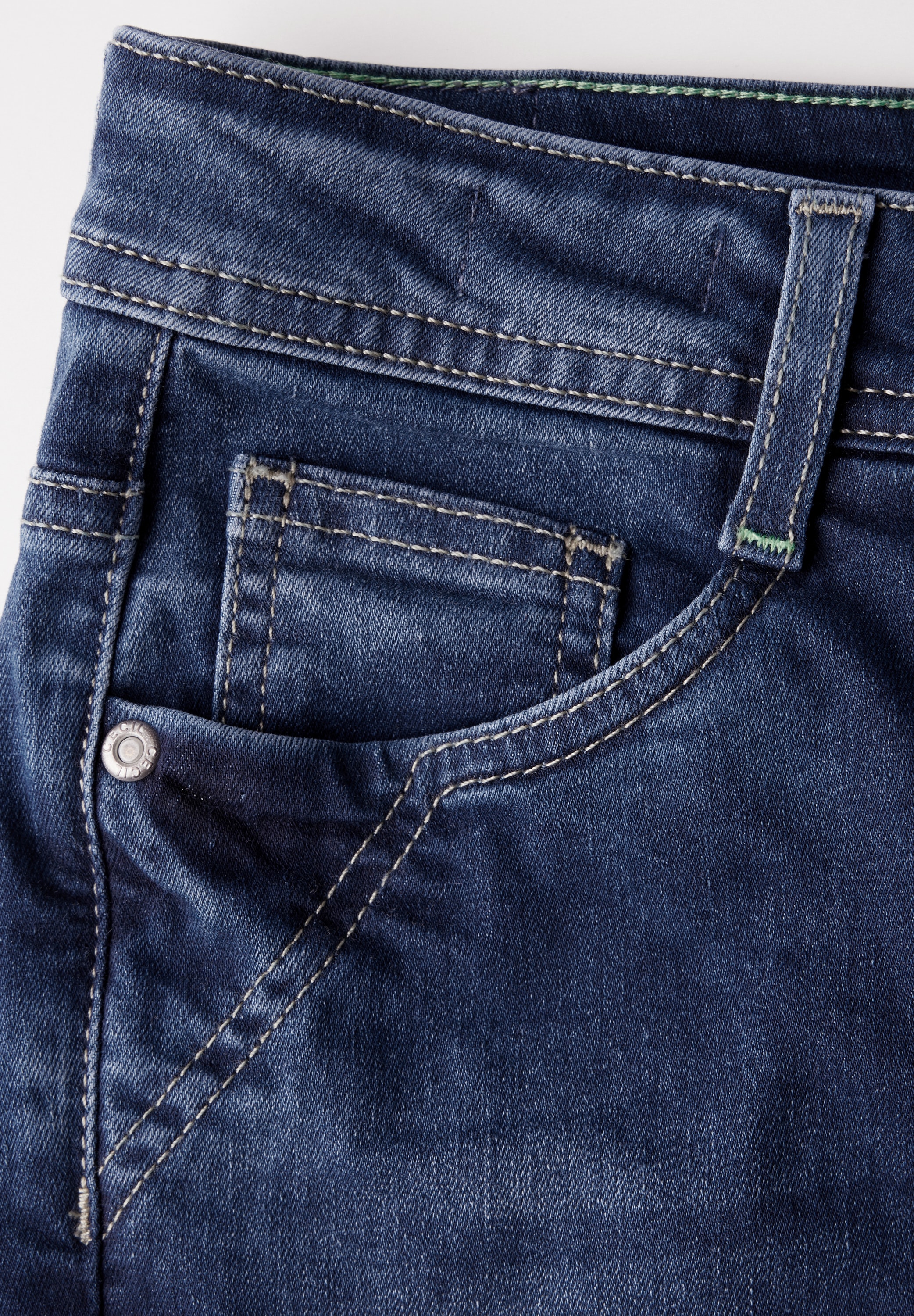 Cecil Straight-Jeans, mit Knopfleiste