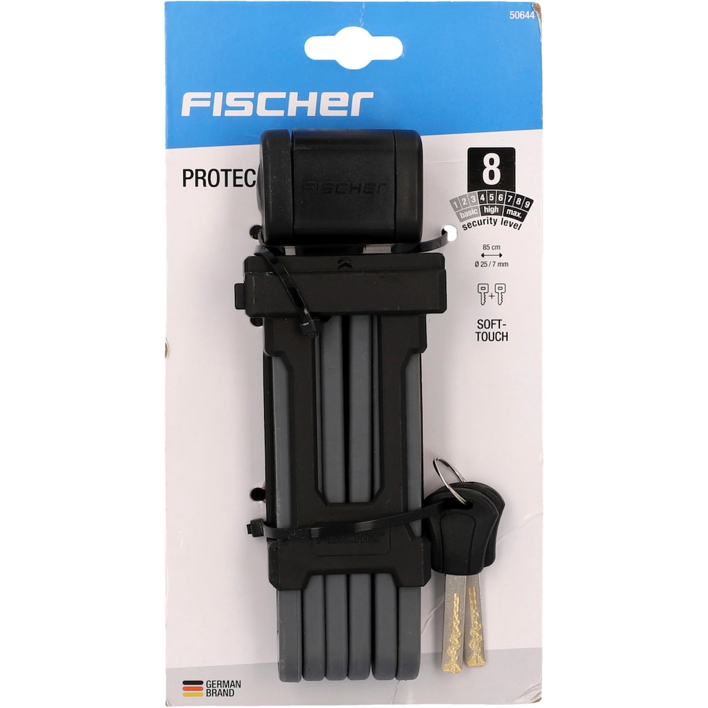 FISCHER Fahrrad Faltschloss »Faltschloss Soft-Touch PROTEC FKS85«