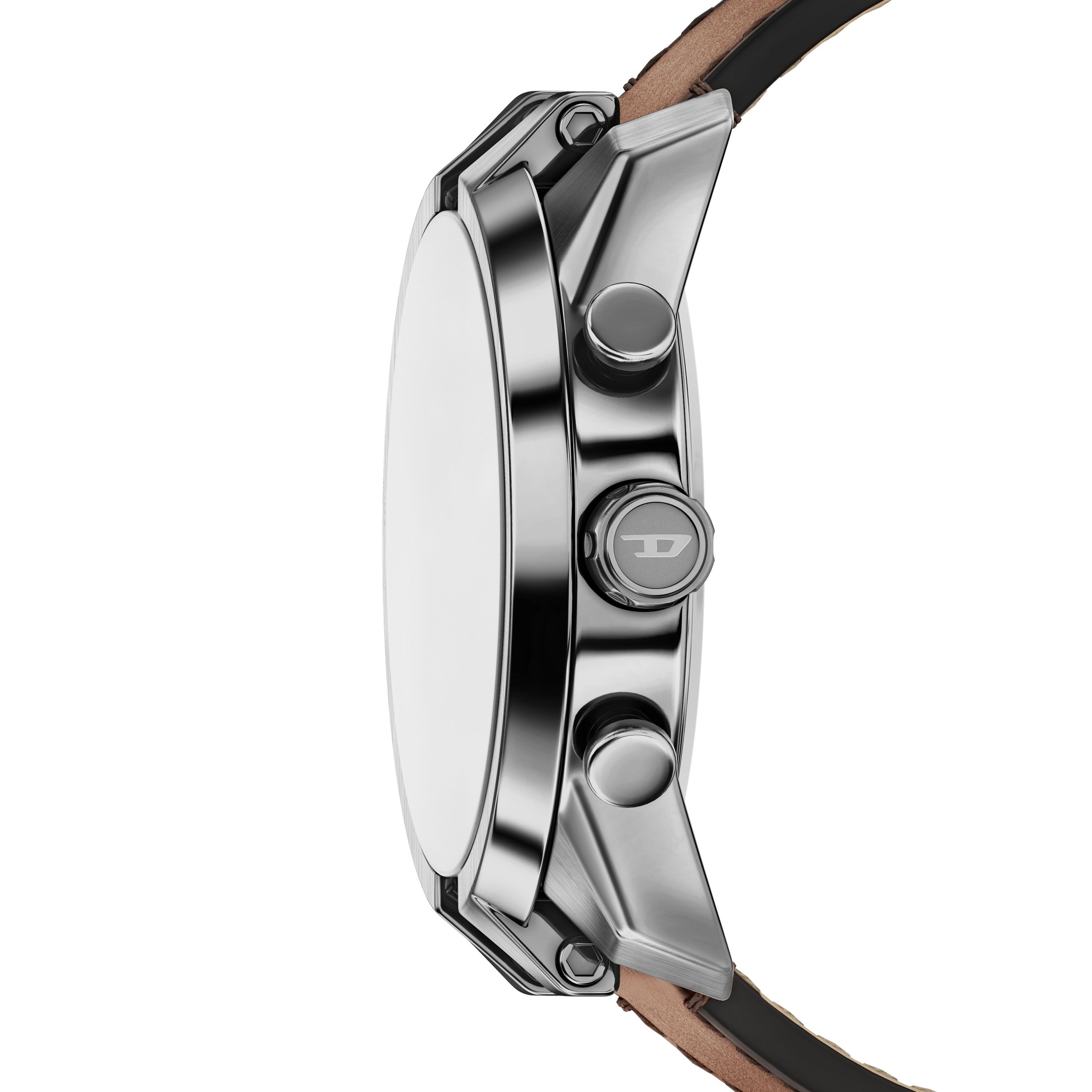 Diesel Chronograph »Split« Quarzuhr, Armbanduhr, Lederarmband, analog, Stoppfunktion