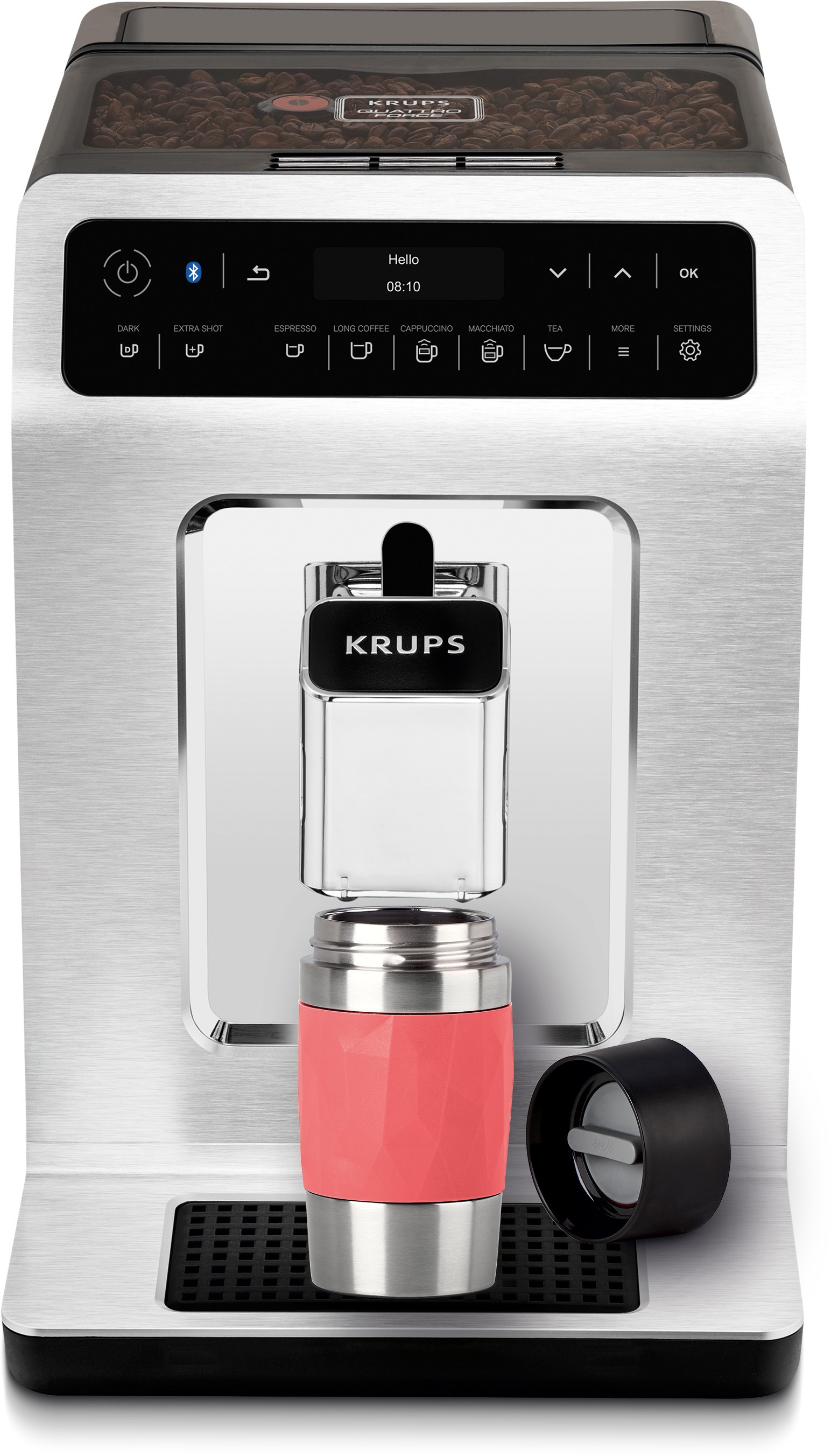 Emsa Thermobecher »Travel Mug Compact«, 0,3L, Edelstahl, 3h warm/6h kalt, 360°Trinköffnung, spülmaschinenfest