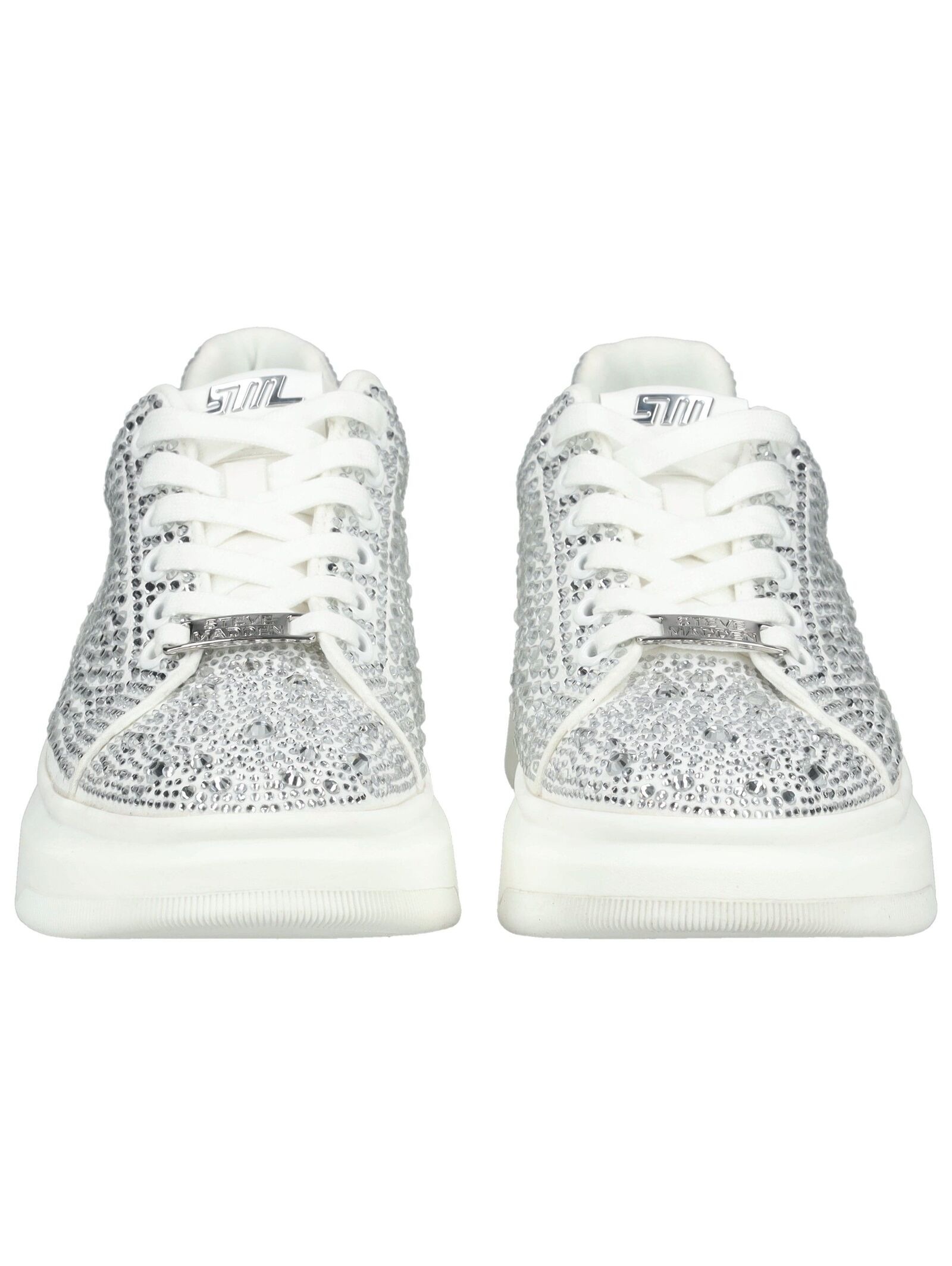 Sneaker STEVE MADDEN "STEVE MADDEN Sneaker Textil", Damen, Gr. 39, weiß, silber, Textil, Schuhe Sneaker 2