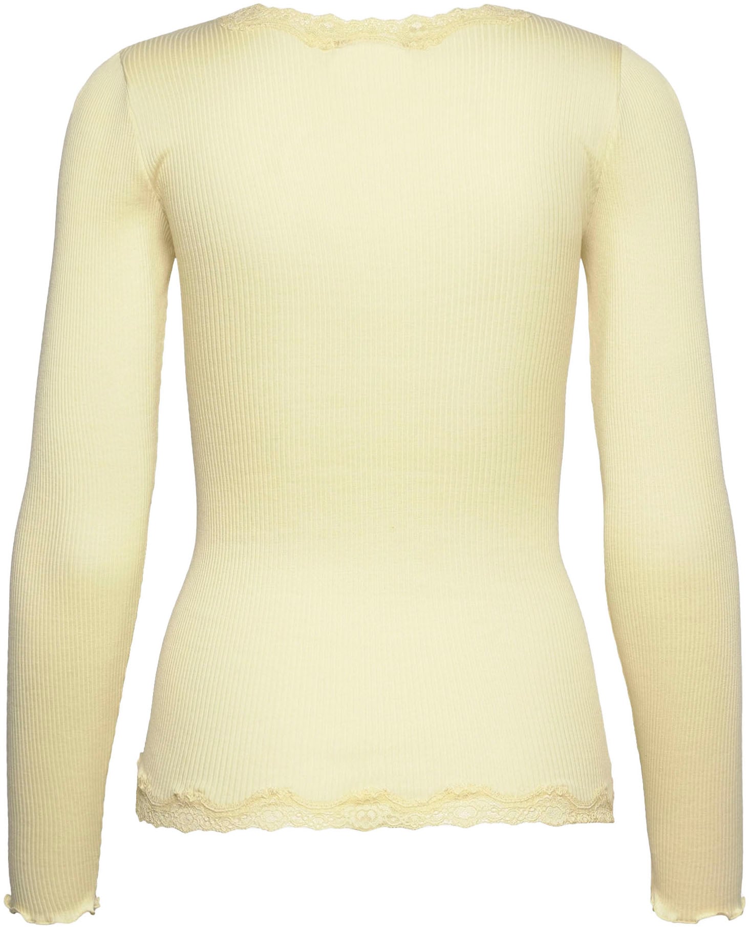 rosemunde Strickjacke »Babette Silk Cardigan«, wunderschöner Vintage-Spitzenbesatz, wertige Perlmuttknopfleiste