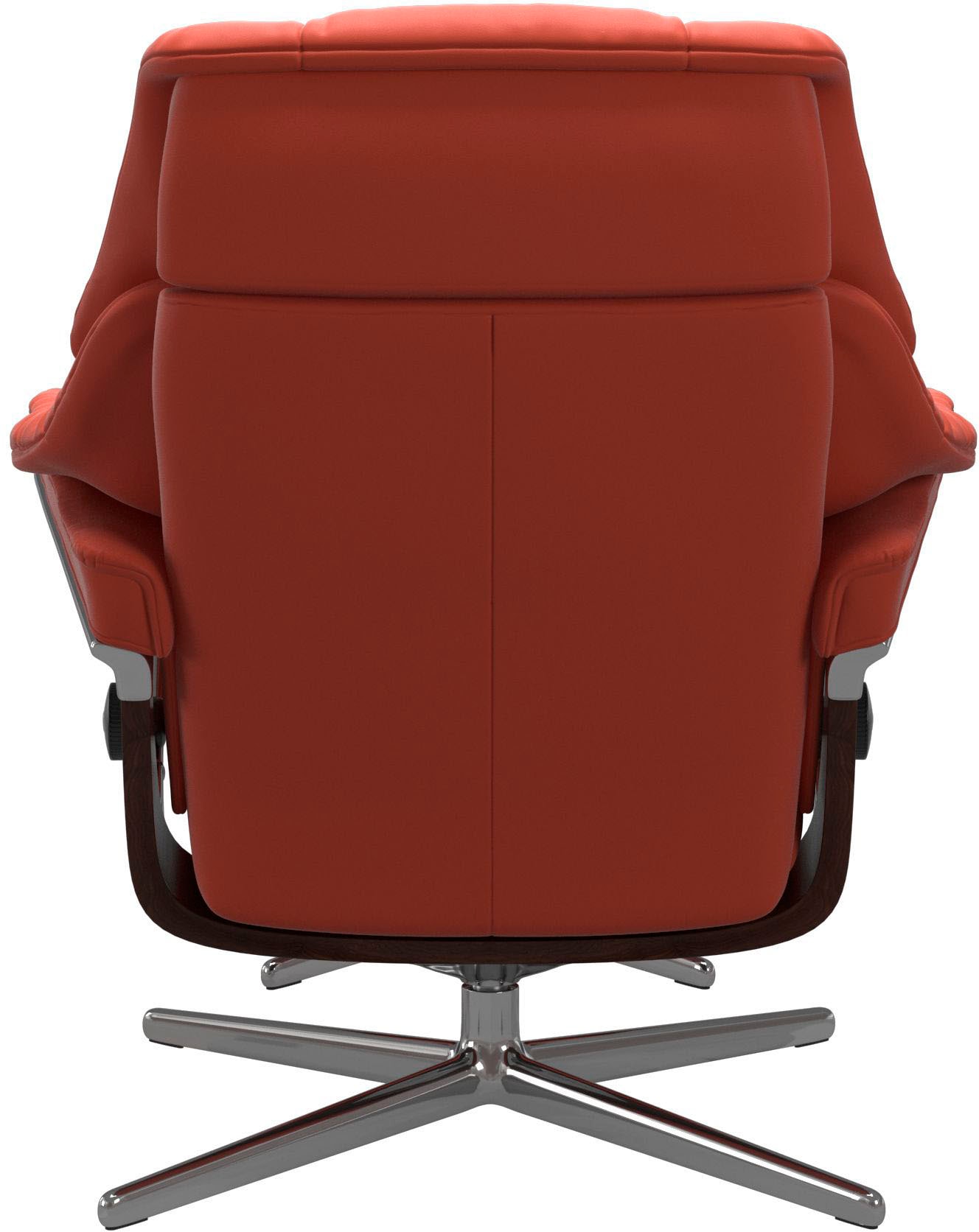 Stressless® Relaxsessel »Reno«, (Set, Relaxsessel mit Hocker), mit Hocker, mit Cross Base, Größe S, M & L, Holzakzent Braun