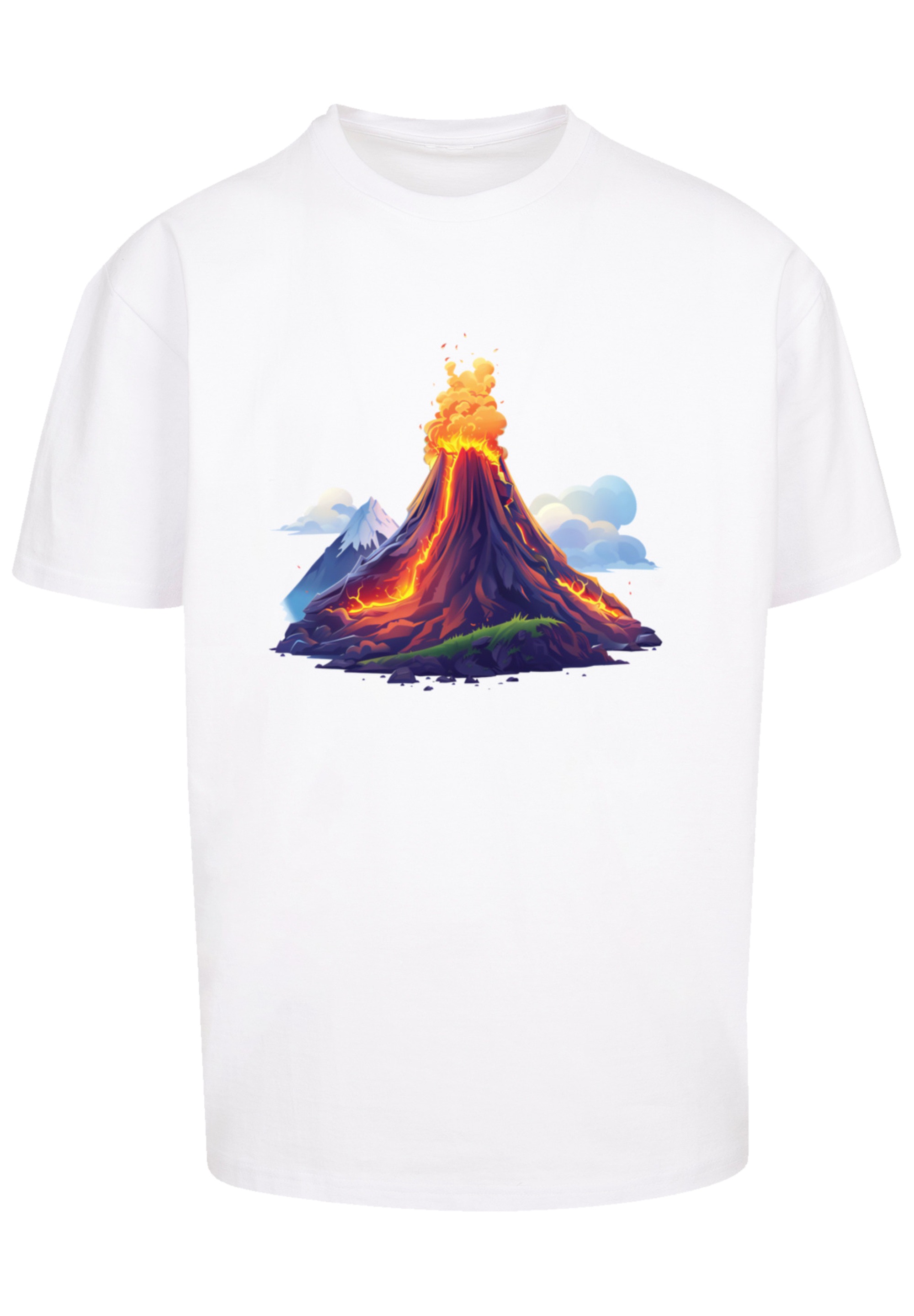 F4NT4STIC T-Shirt »Vulkanausbruch«, Premium Qualität