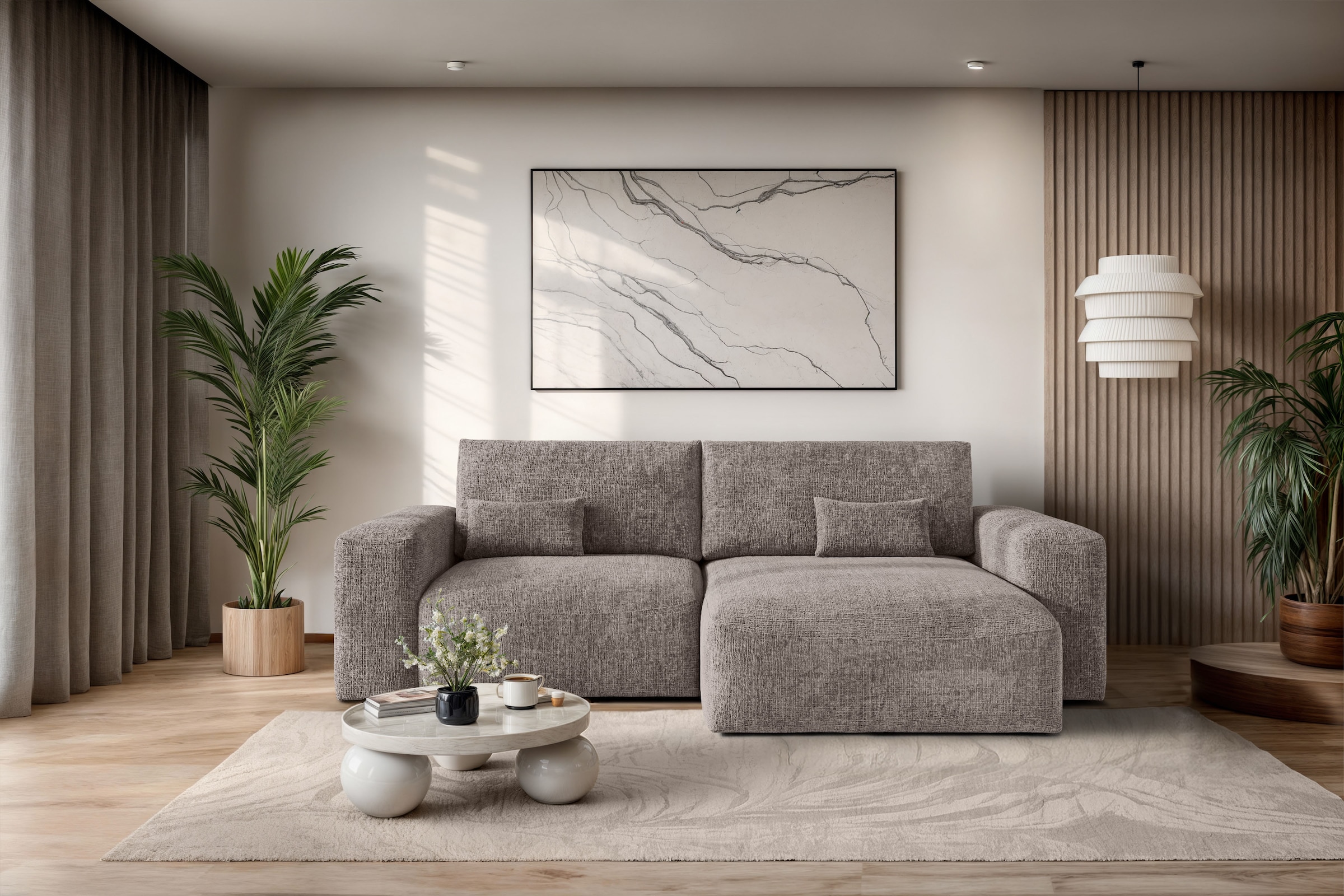 OTTO home Ecksofa "MATTS Schlafsofa mit Bettkasten, Maße B/T/H: 265/159/89 günstig online kaufen