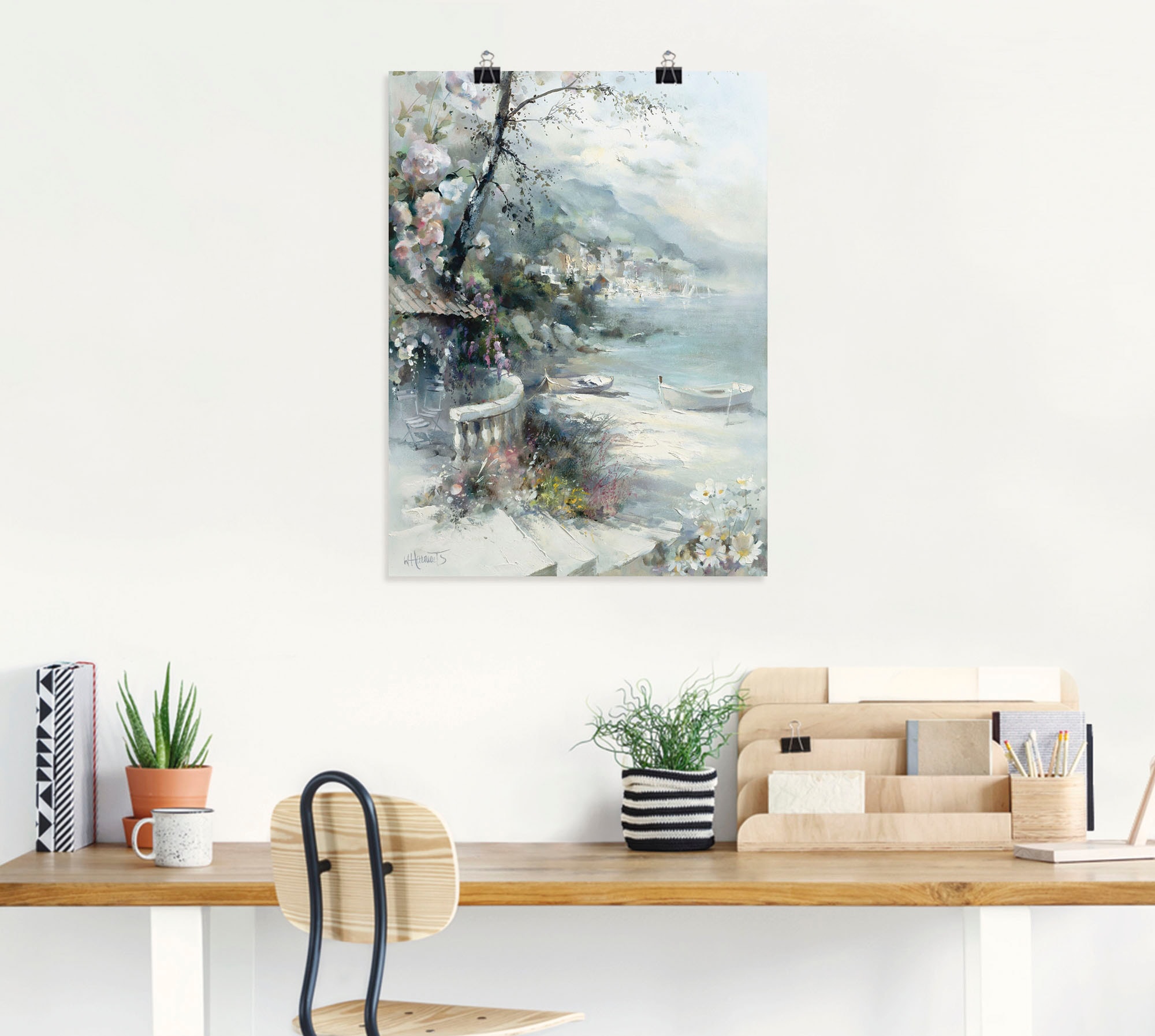 Artland Wandbild »Buchtseite I«, Küste, (1 St.), als Leinwandbild, Poster, Wandaufkleber in verschied. Größen
