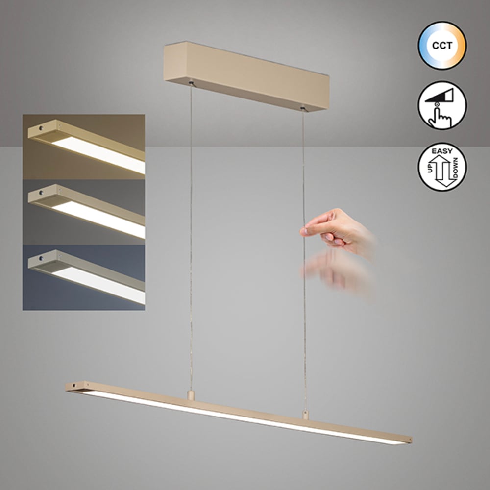 FISCHER & HONSEL Pendelleuchte »Marlo« LED-Board 1 Stk. Farbtemperatur in 3 Stufen einstellbar, höhenverstellbar mit Kabellift