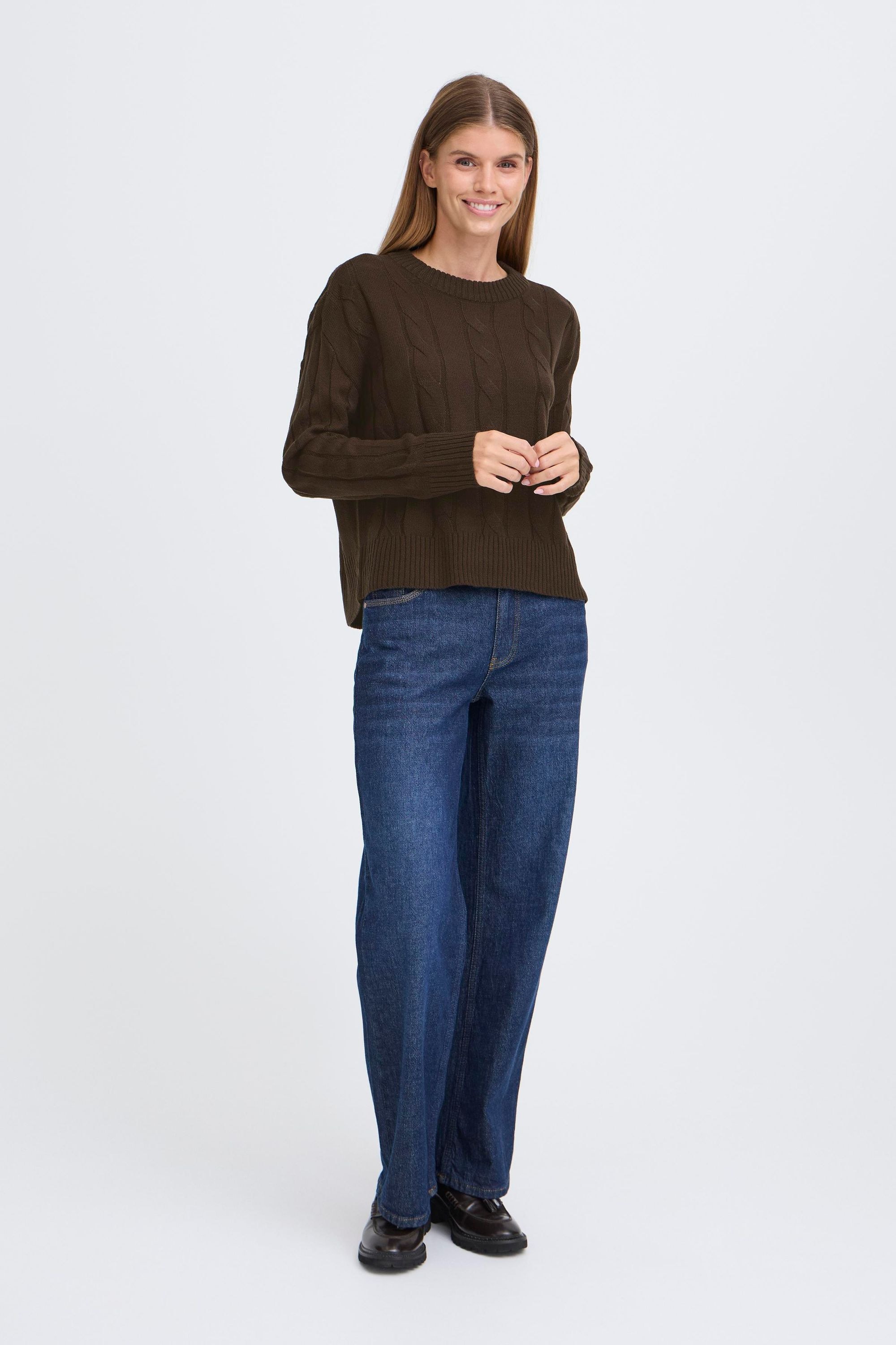 OXMO Strickfleece-Pullover »Strickpullover OXFKIMNI«