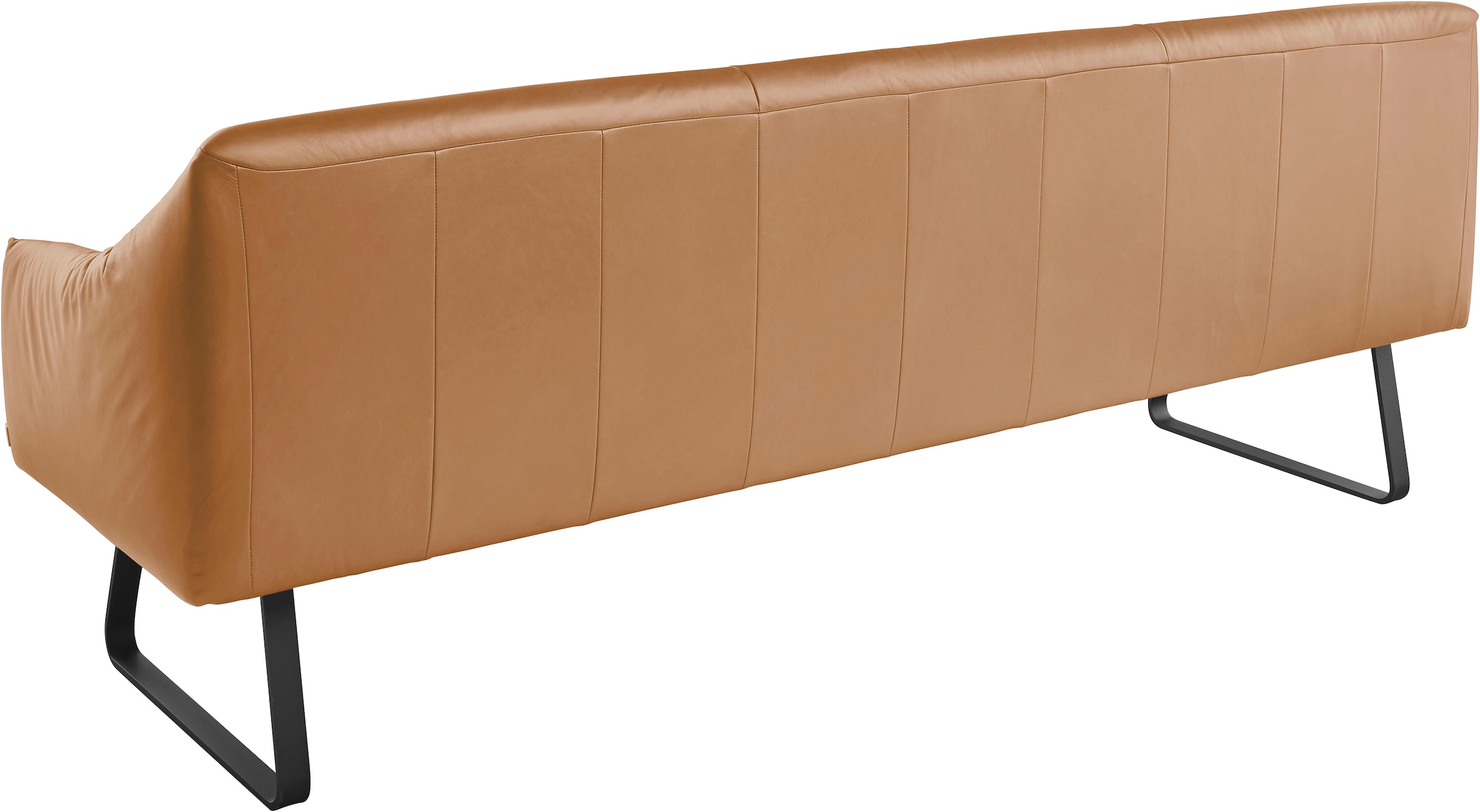 Musterring Essbank »JustB! SP500« 1 Stk. tlg. Metallkufe schwarz, verschiedene Farben, Breite 220 oder 250 cm