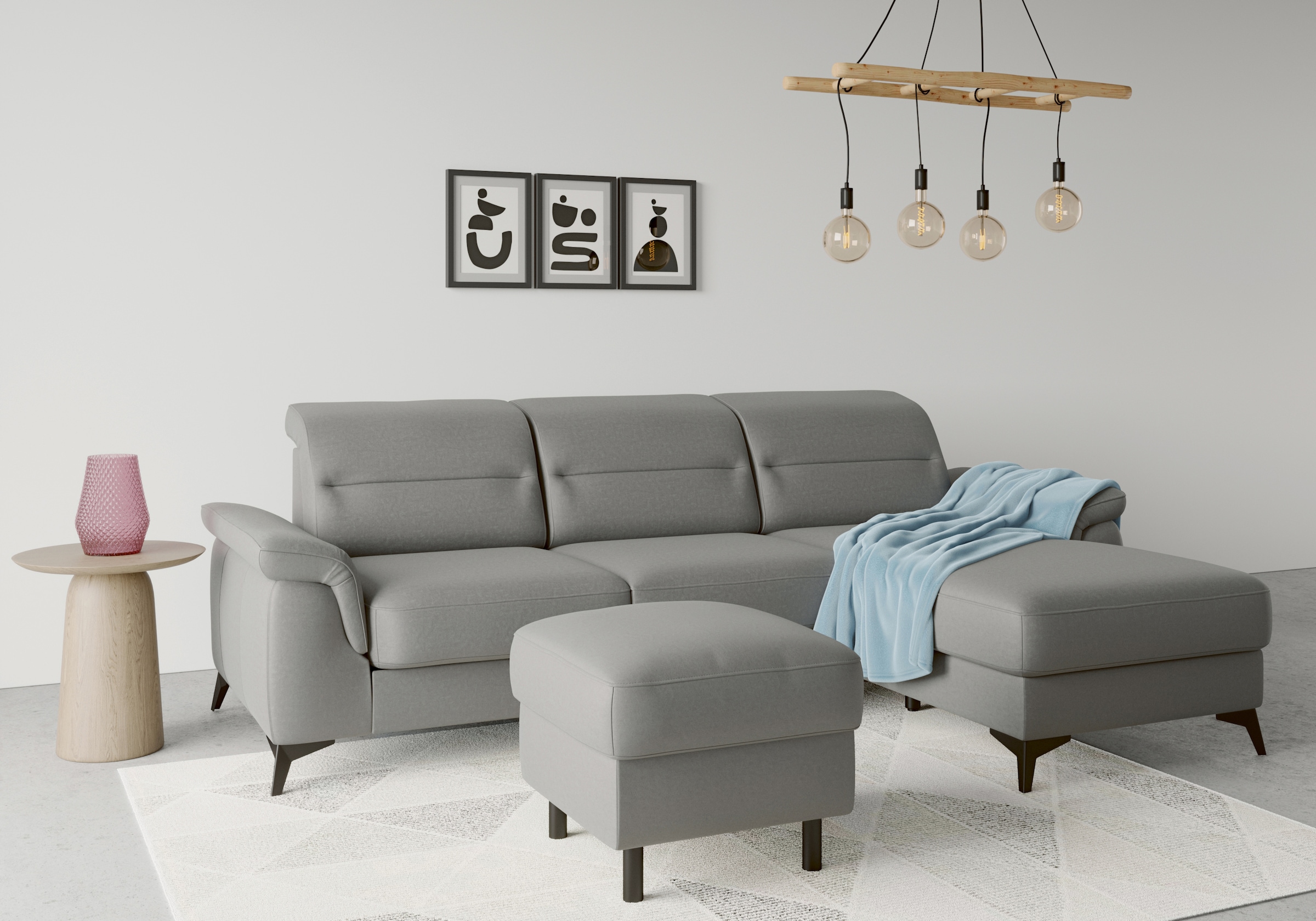 sit&more Ecksofa "Sinatra L-Form", mit Recamiere, optional mit Kopfteilvers günstig online kaufen