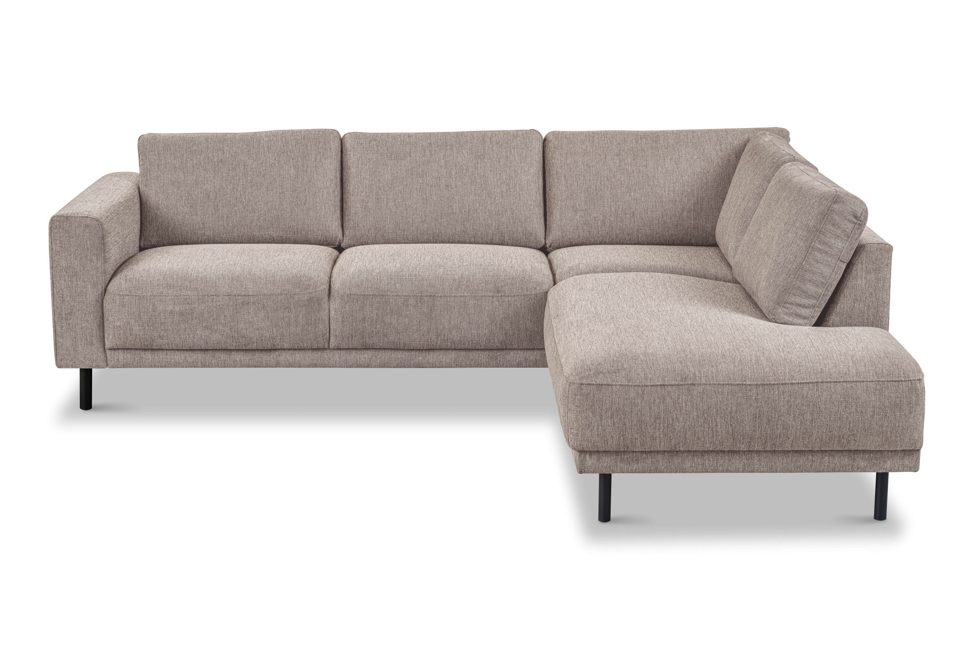 Home affaire Ecksofa »Sveeva, L-Form, B.240 cm, schwarze Metallfüße« langlebiger Webstoff, mit Wellenunterfederung, viele Farben