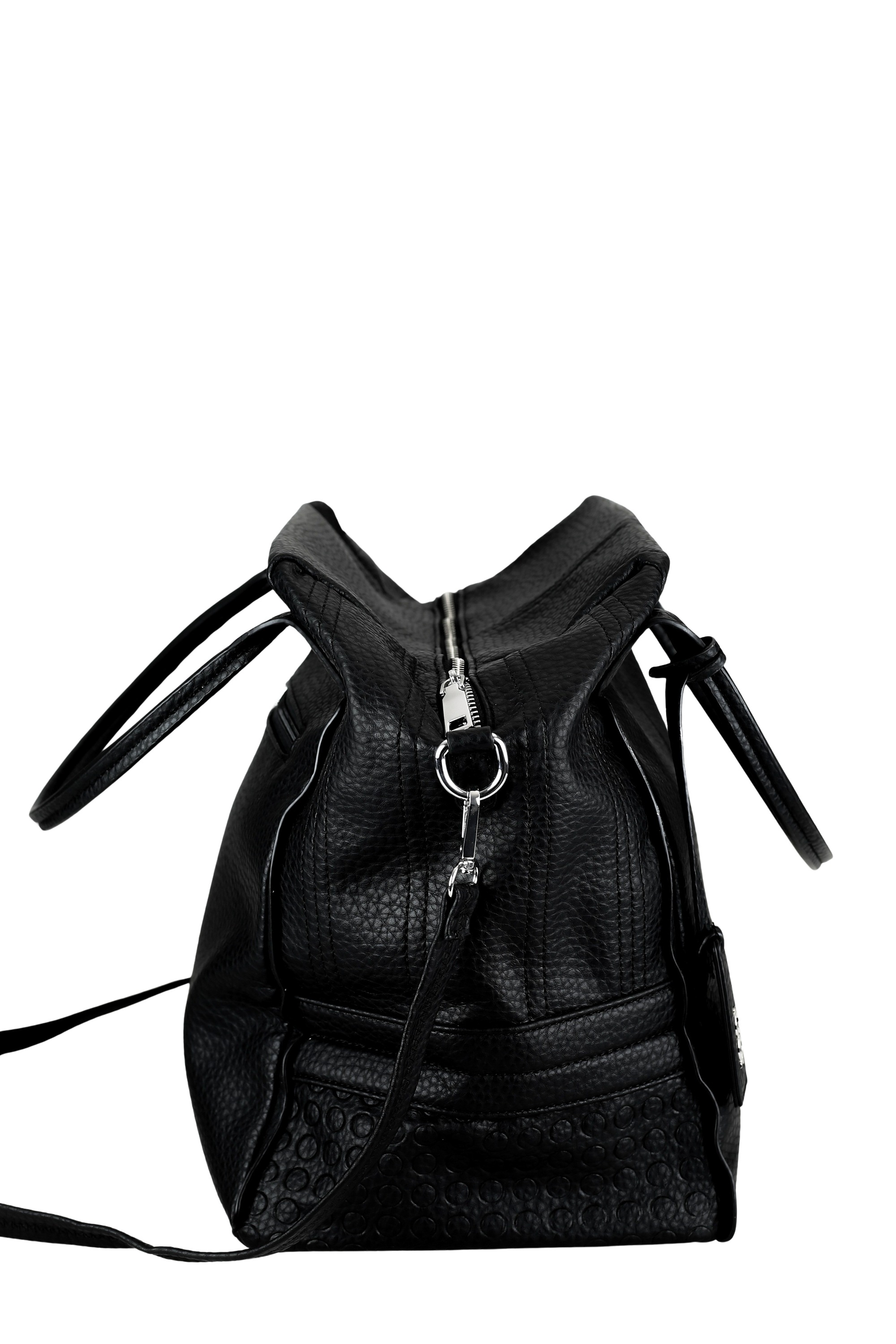Schultertasche "Basilico", Damen, Gr. B/H/T: 35cm x 31cm x 20cm onesize, schwarz, Polyurethan (PU), COLLEZIONE ALESSANDRO, Taschen Schultertasche, mit viel Platz und langem Gurt 3