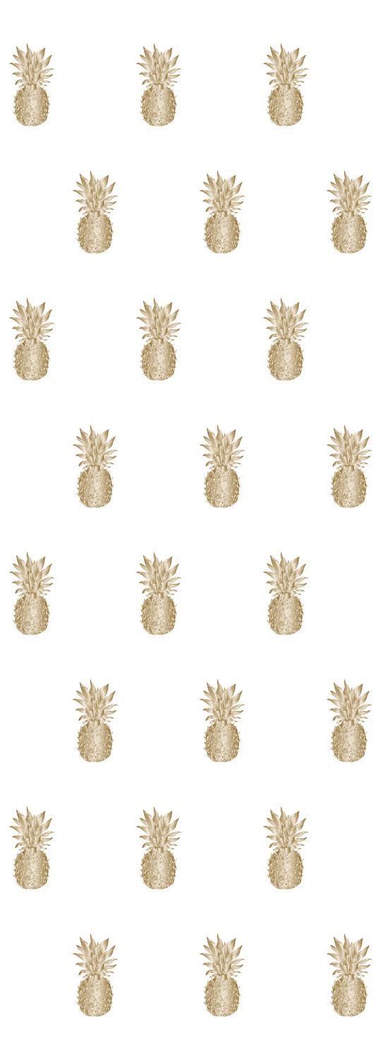 queence Vinyltapete »Ananas-Gold«, 90 x 250 cm, selbstklebend