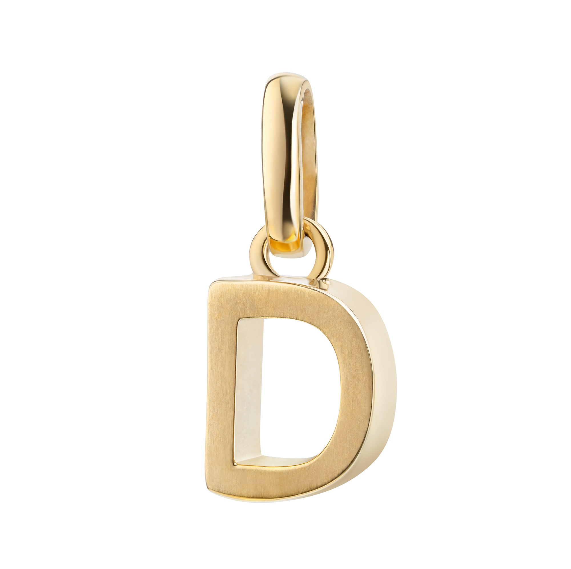 FIRETTI Damen Kettenanhänger "Schmuck Geschenk Gold 333 Halsschmuck Anhänger Buchstabe Alphabet", D, Gelbgold 333, 0,83 ggelbgoldfarben, Gelbgold