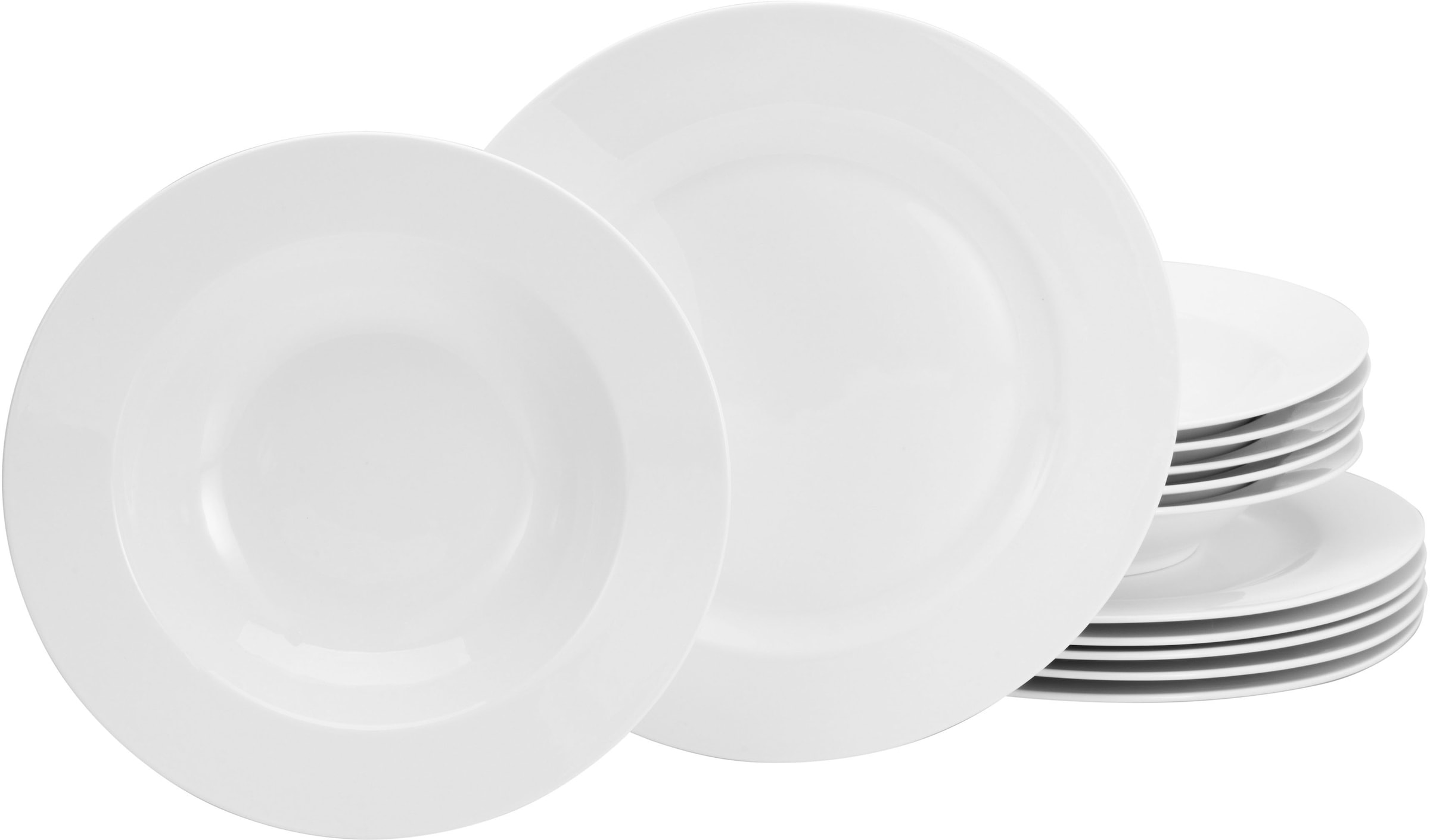 CreaTable Tafelservice "Fleur Roya" Teller Set, extrem dünn, leicht, lichtd günstig online kaufen