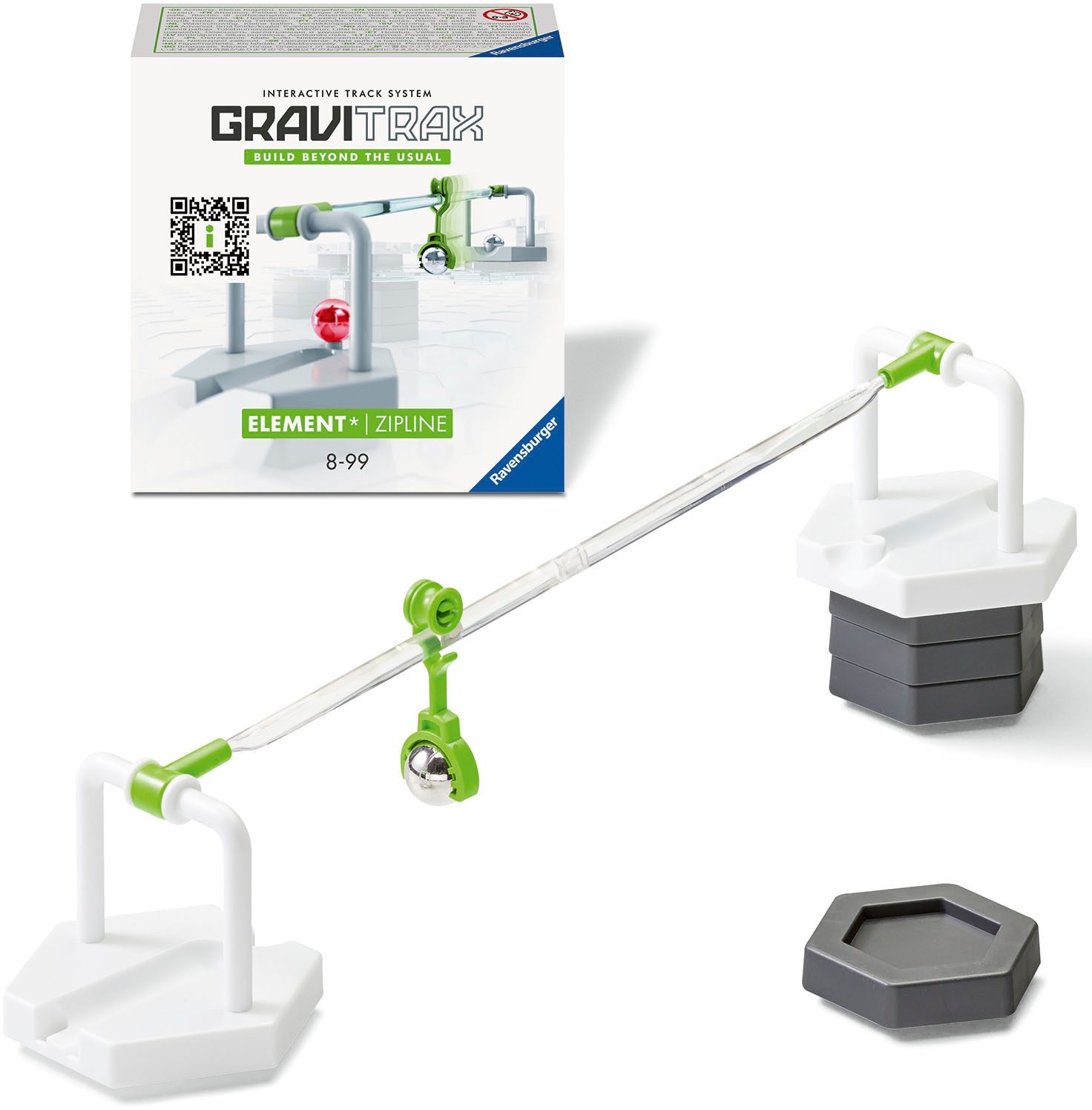 Ravensburger Kugelbahn-Bausatz »GraviTrax Element Zipline«, Made in Europe