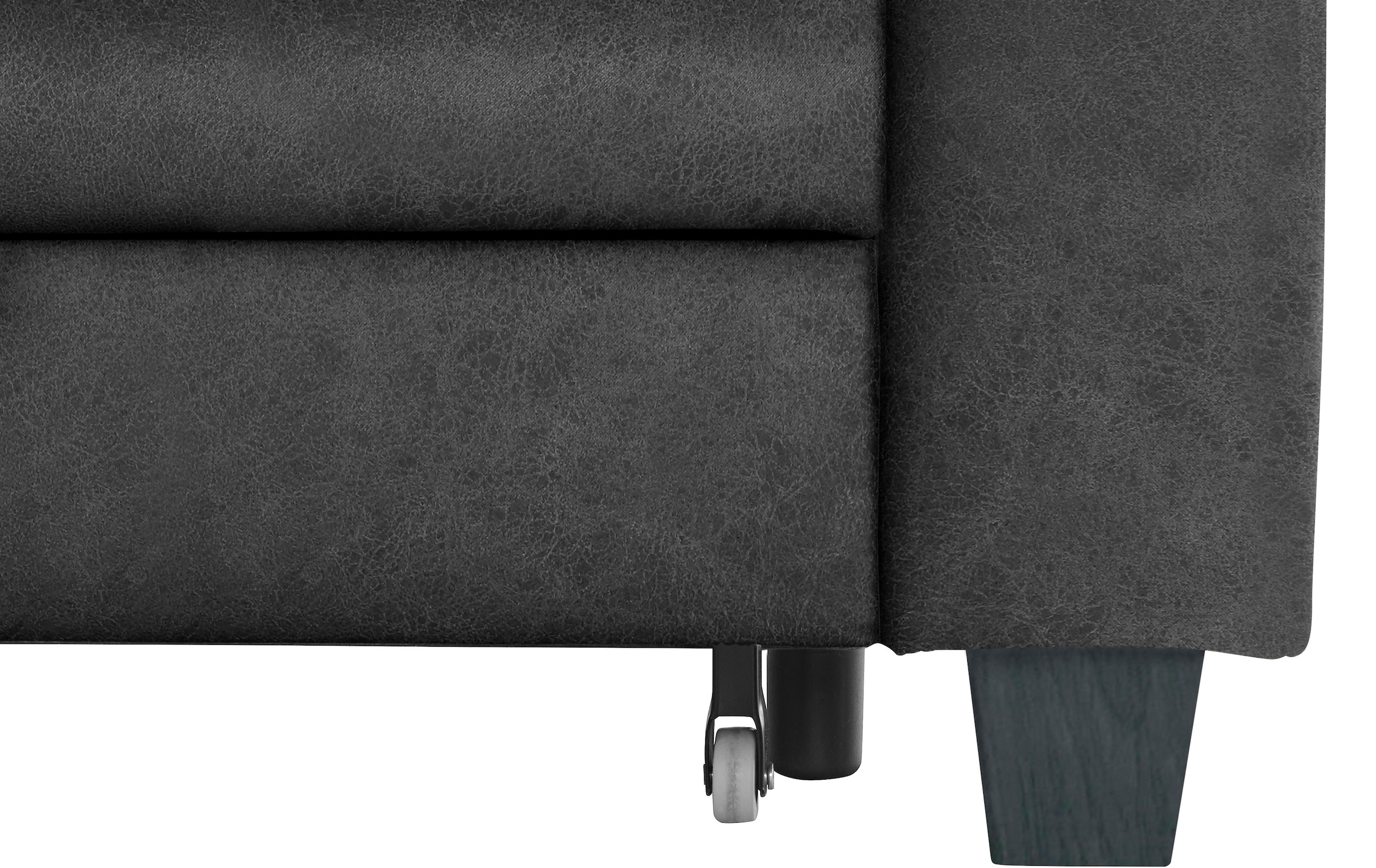 TRENDMANUFAKTUR Ecksofa »Chamber, zeitlos und modern, bequem mit hohem Sitzkomfort, L-Form«, inklusive einer Kopfstütze, wahlweise mit Schlaffunktion