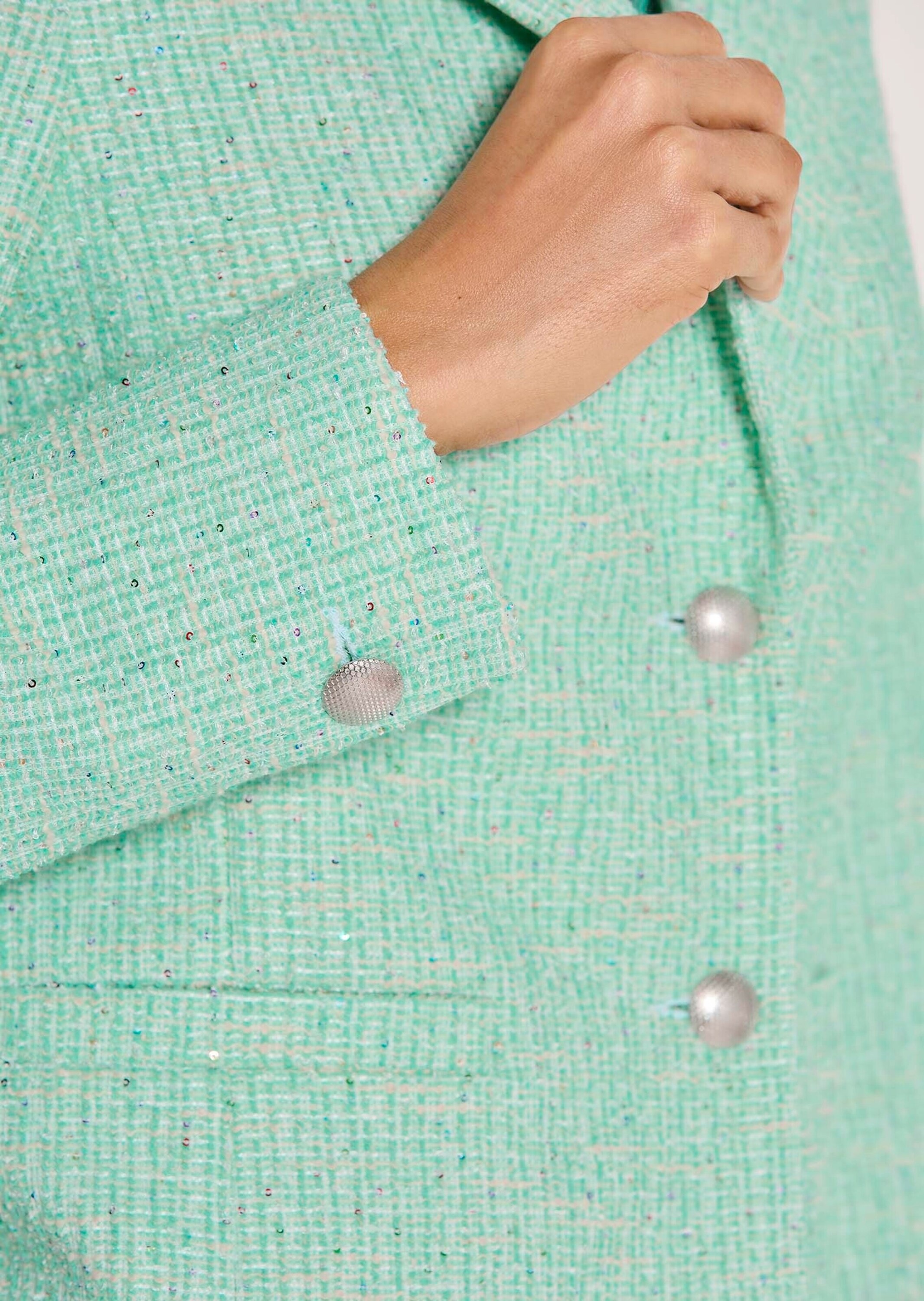 MADELEINE Jackenblazer »Blazer Tweed-Blazer mit Paillettenakzenten«