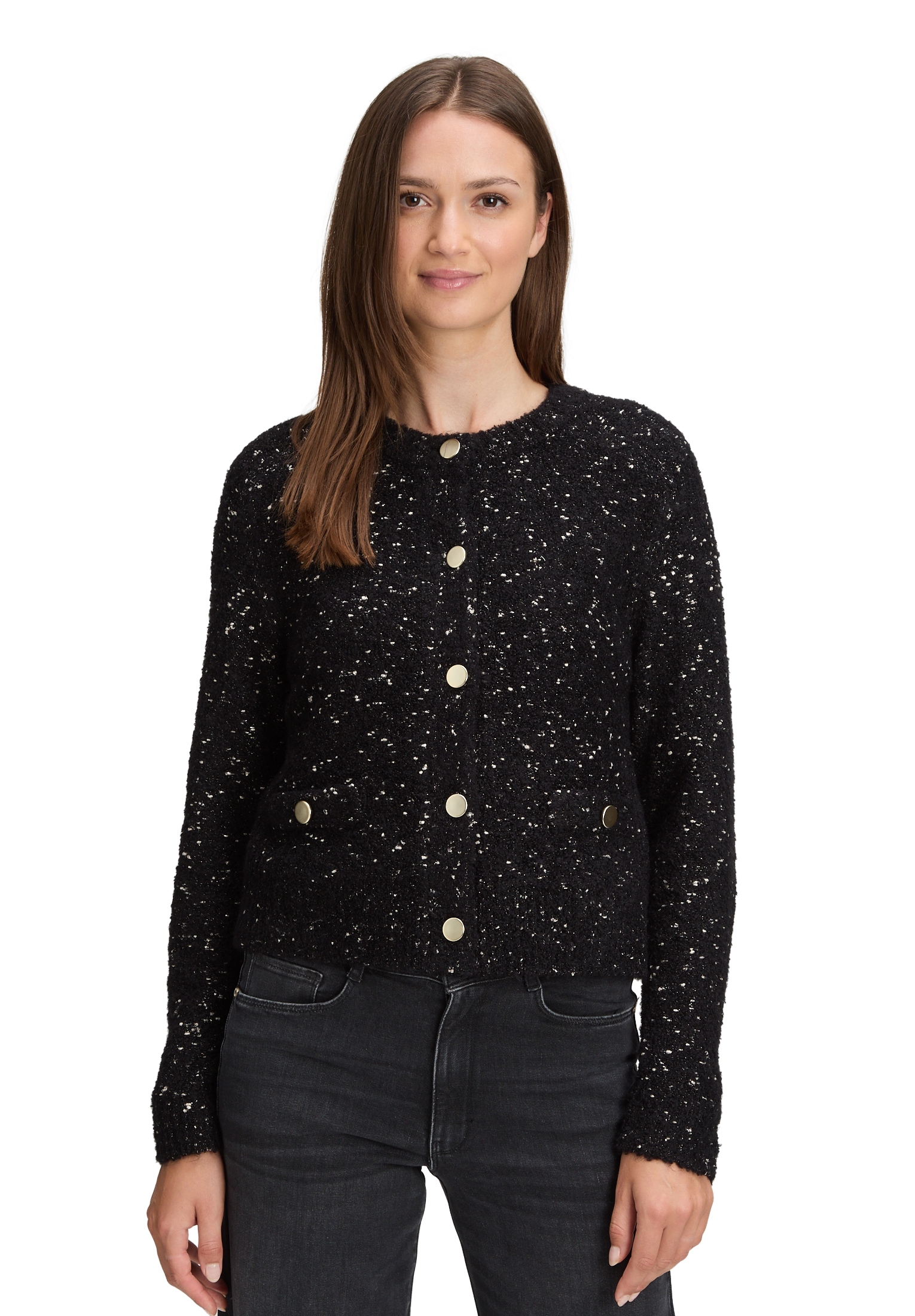 Betty&Co Strickjacke "Damen mit Lurexfaden" 1 Stk. günstig online kaufen